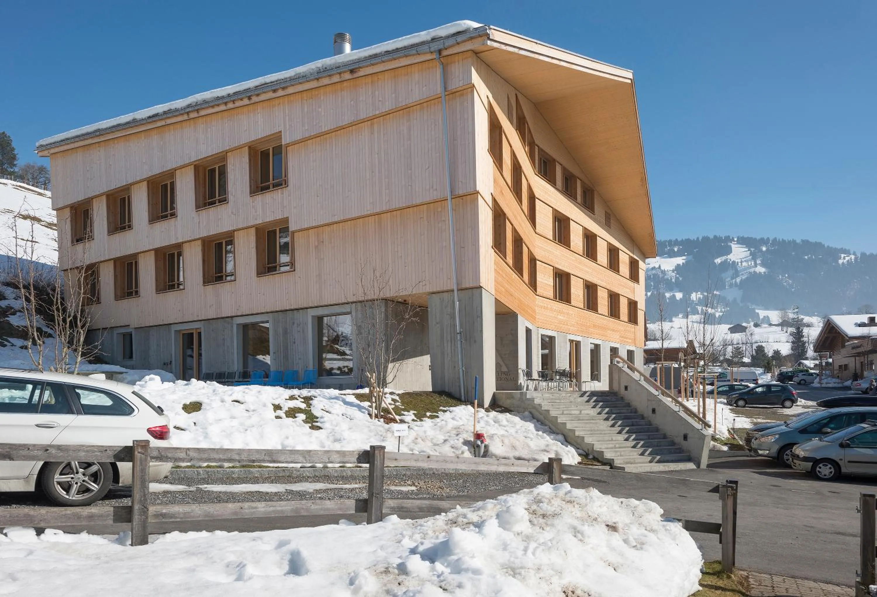 Property building in Saanen Gstaad Youth Hostel