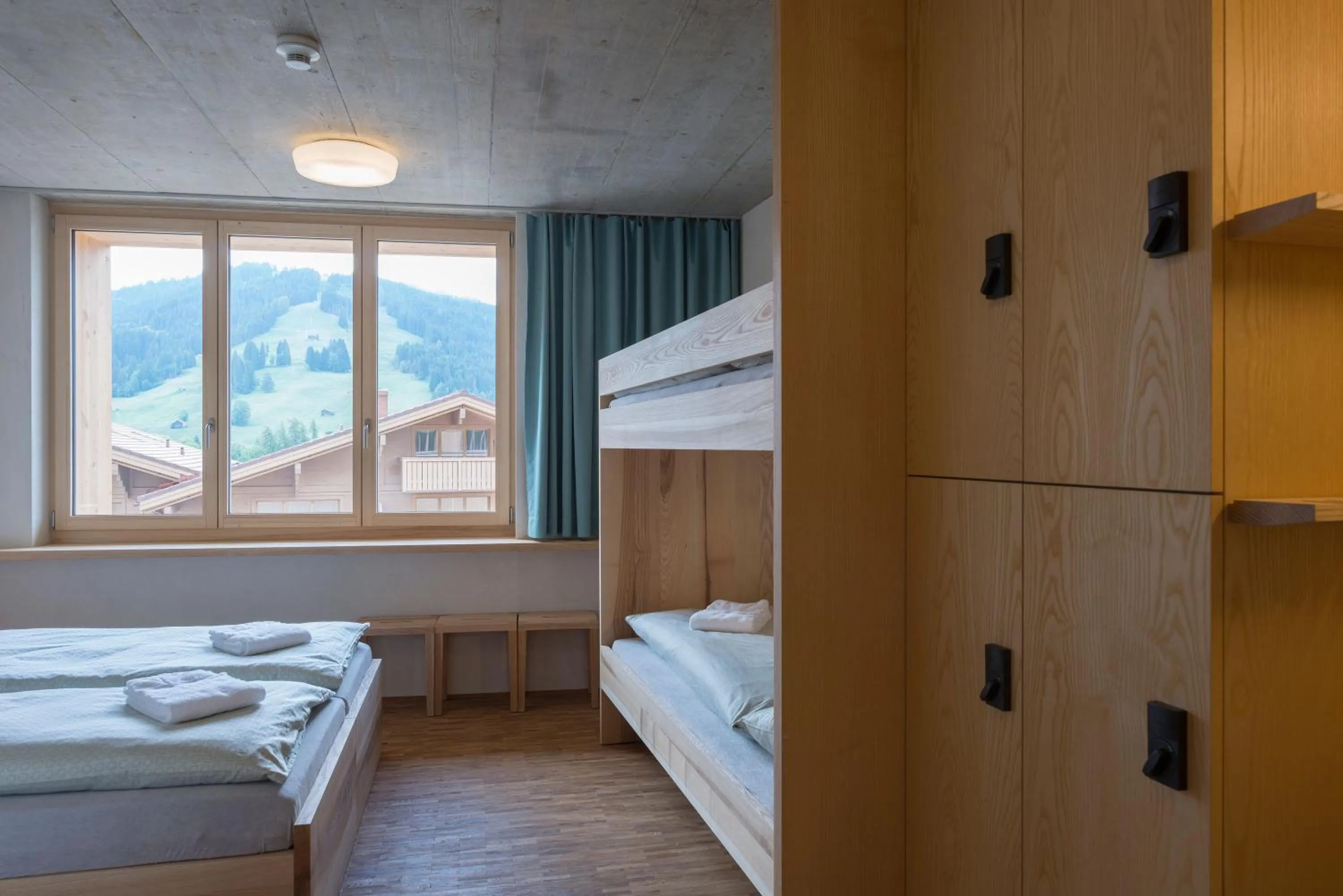 Bed in Saanen Gstaad Youth Hostel