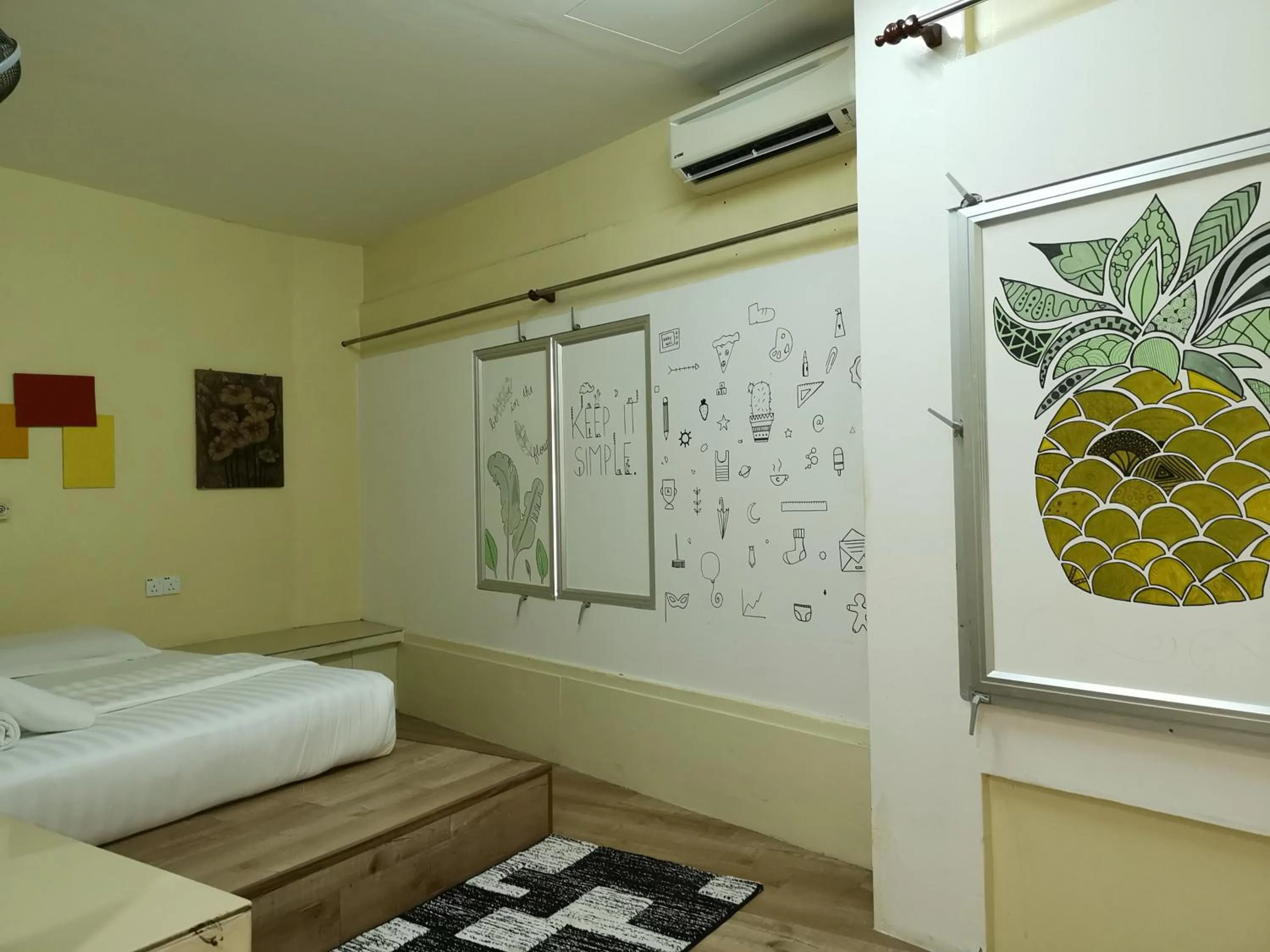 Photo of the whole room, Bed in Abby by the river