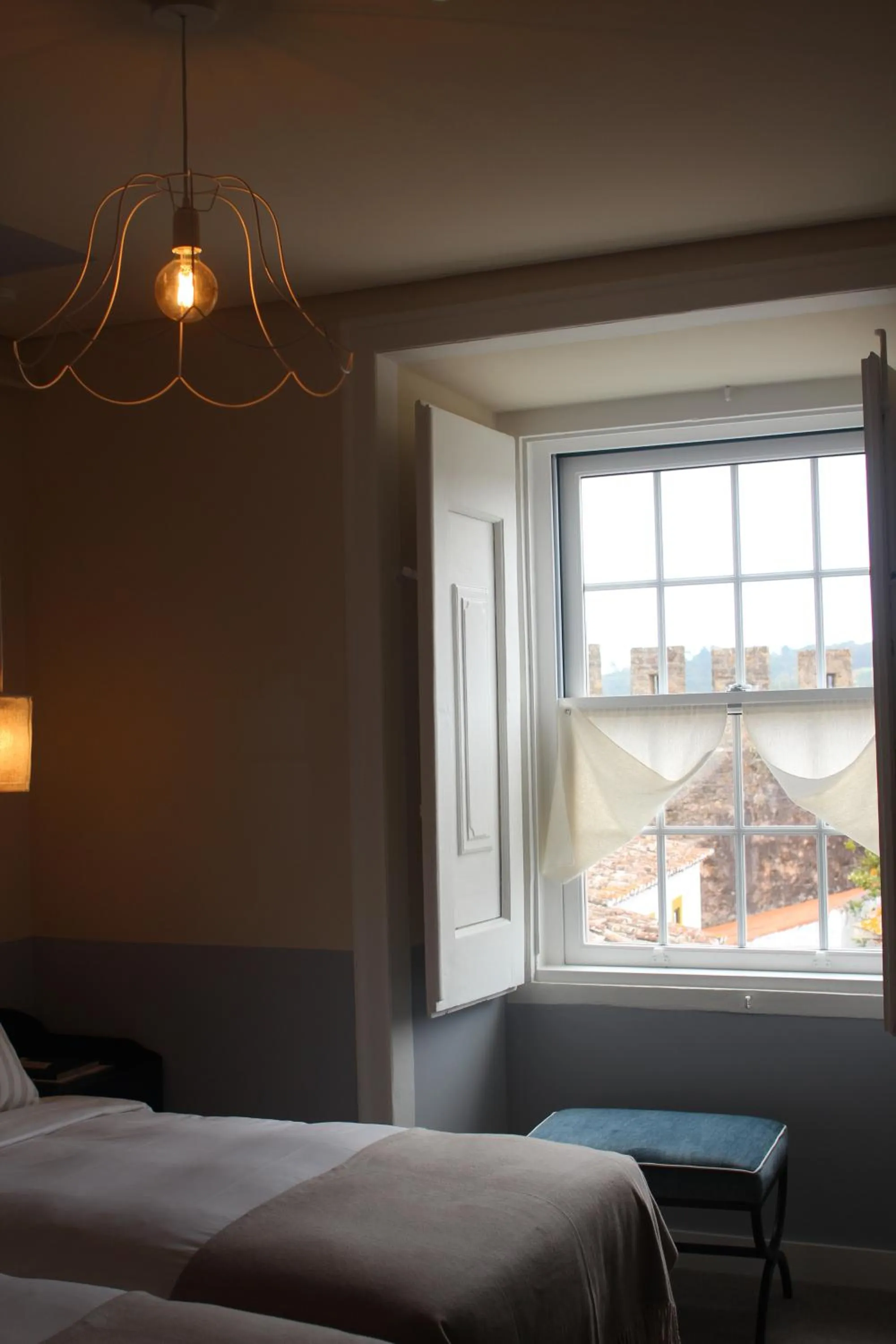 Decorative detail, Bed in Pousada Vila Óbidos