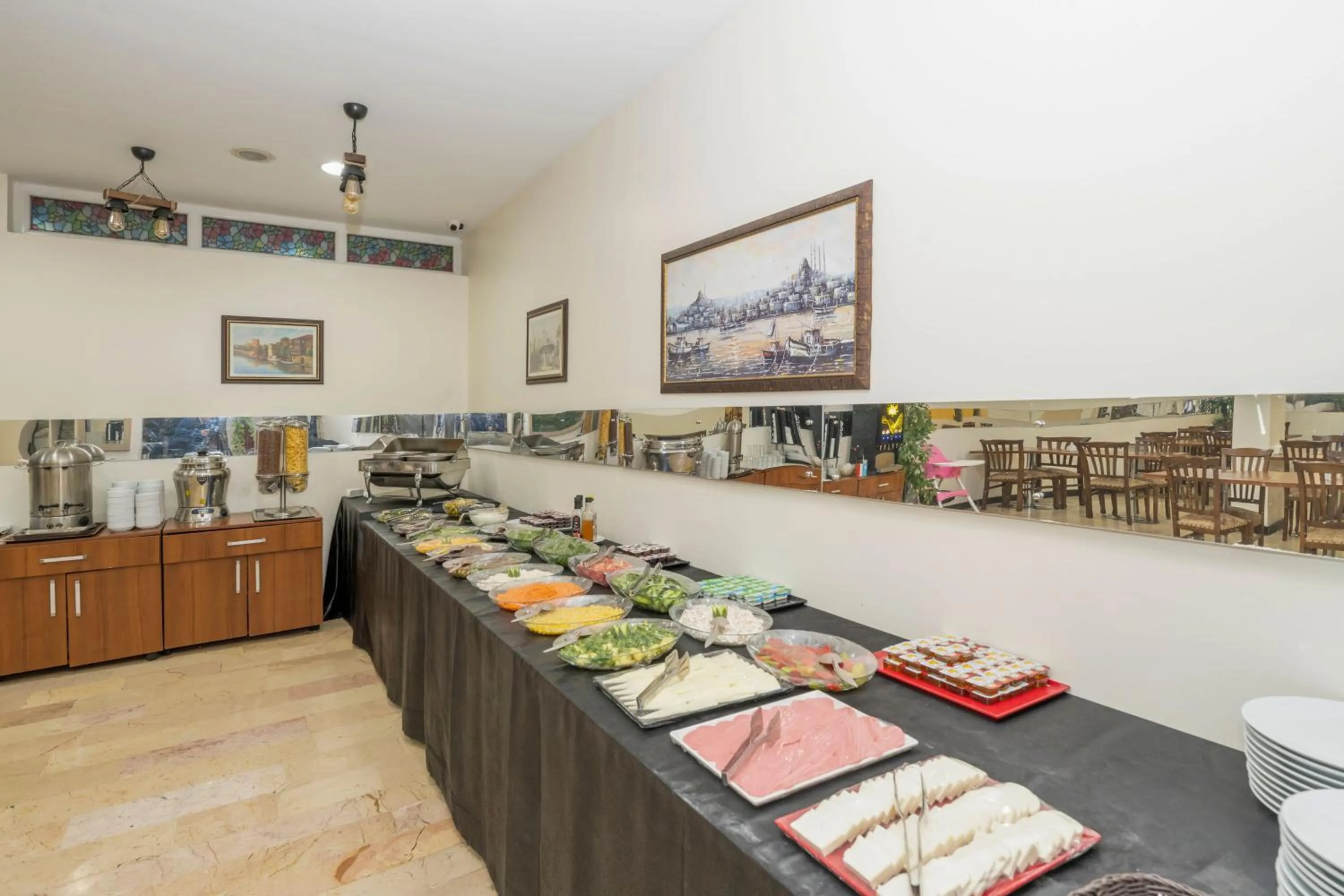 Buffet breakfast in Tugra Hotel