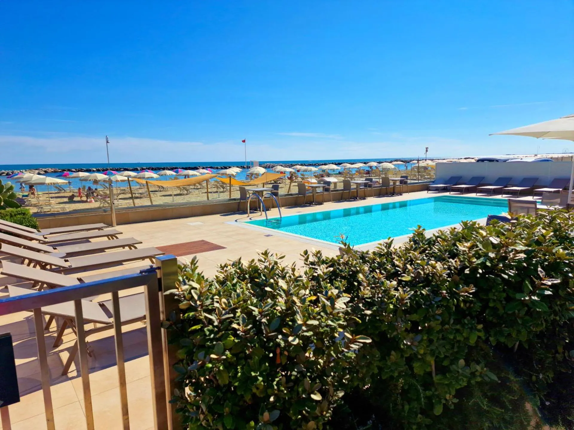 Pool view in You & Me Beach Hotel