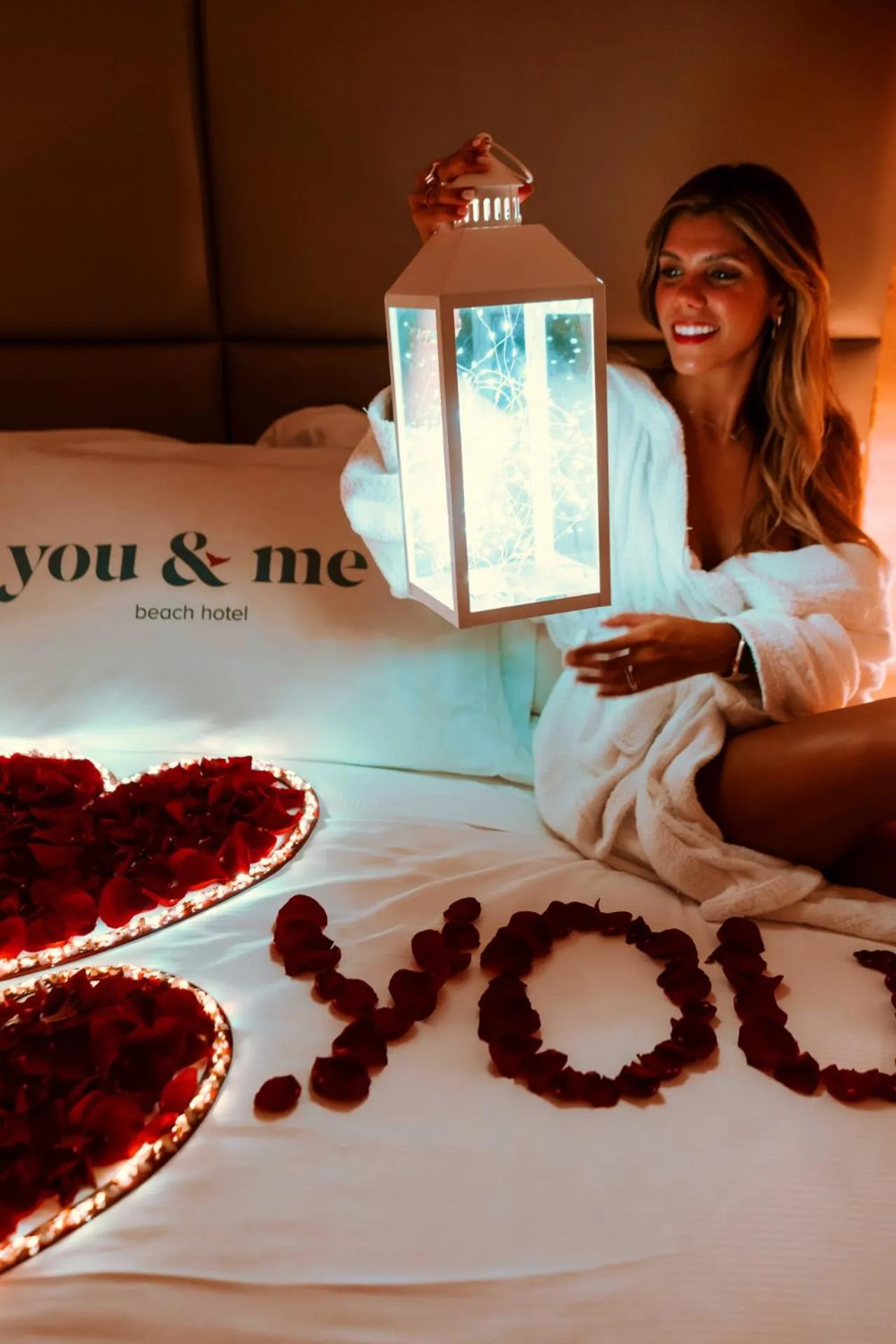 Bed in You & Me Beach Hotel