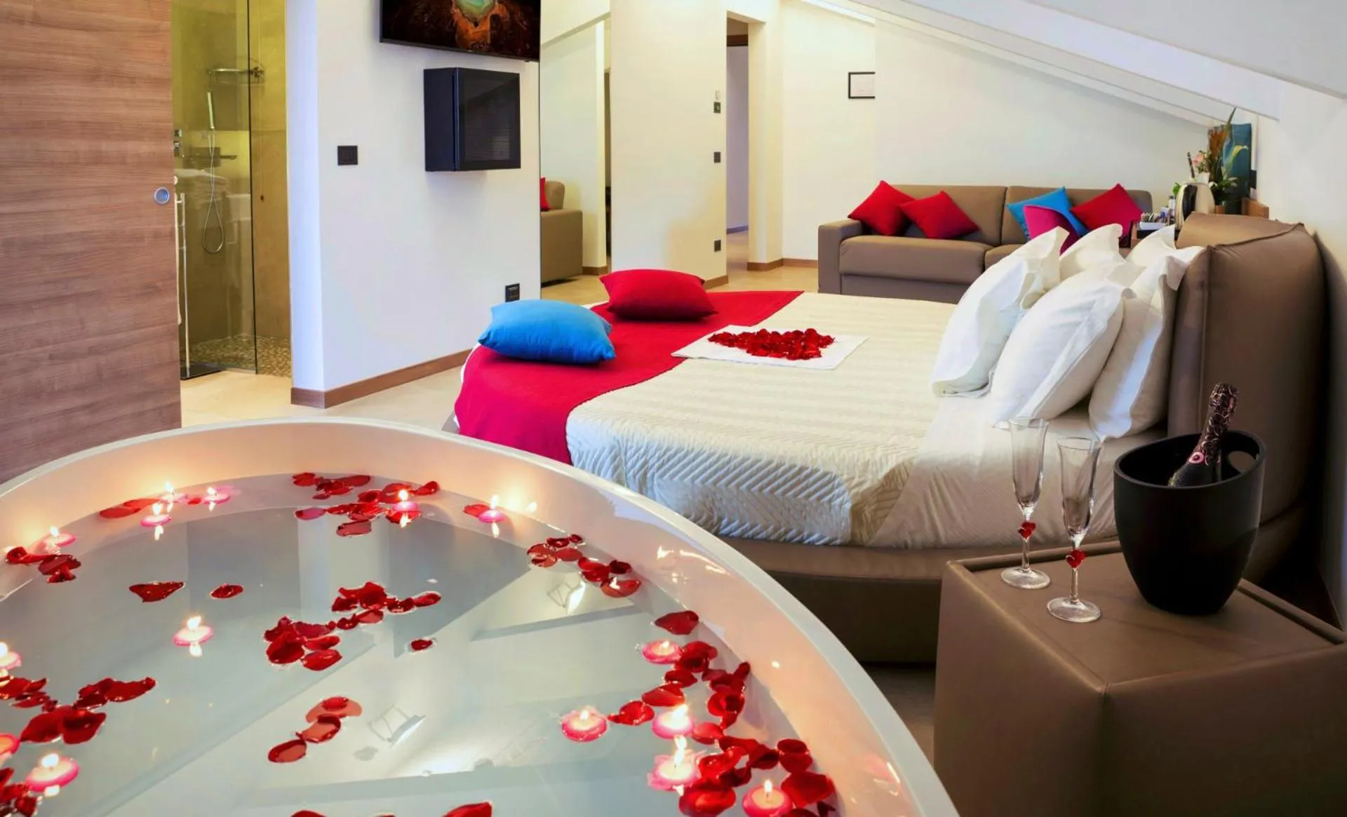 Bed in You & Me Beach Hotel