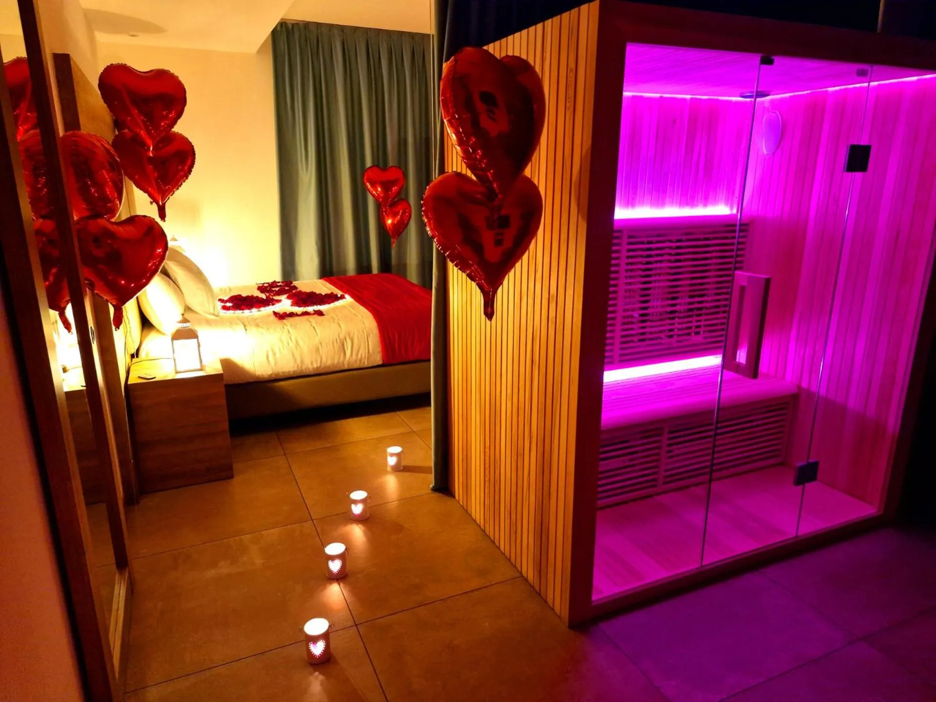 Photo of the whole room, Bed in You & Me Beach Hotel