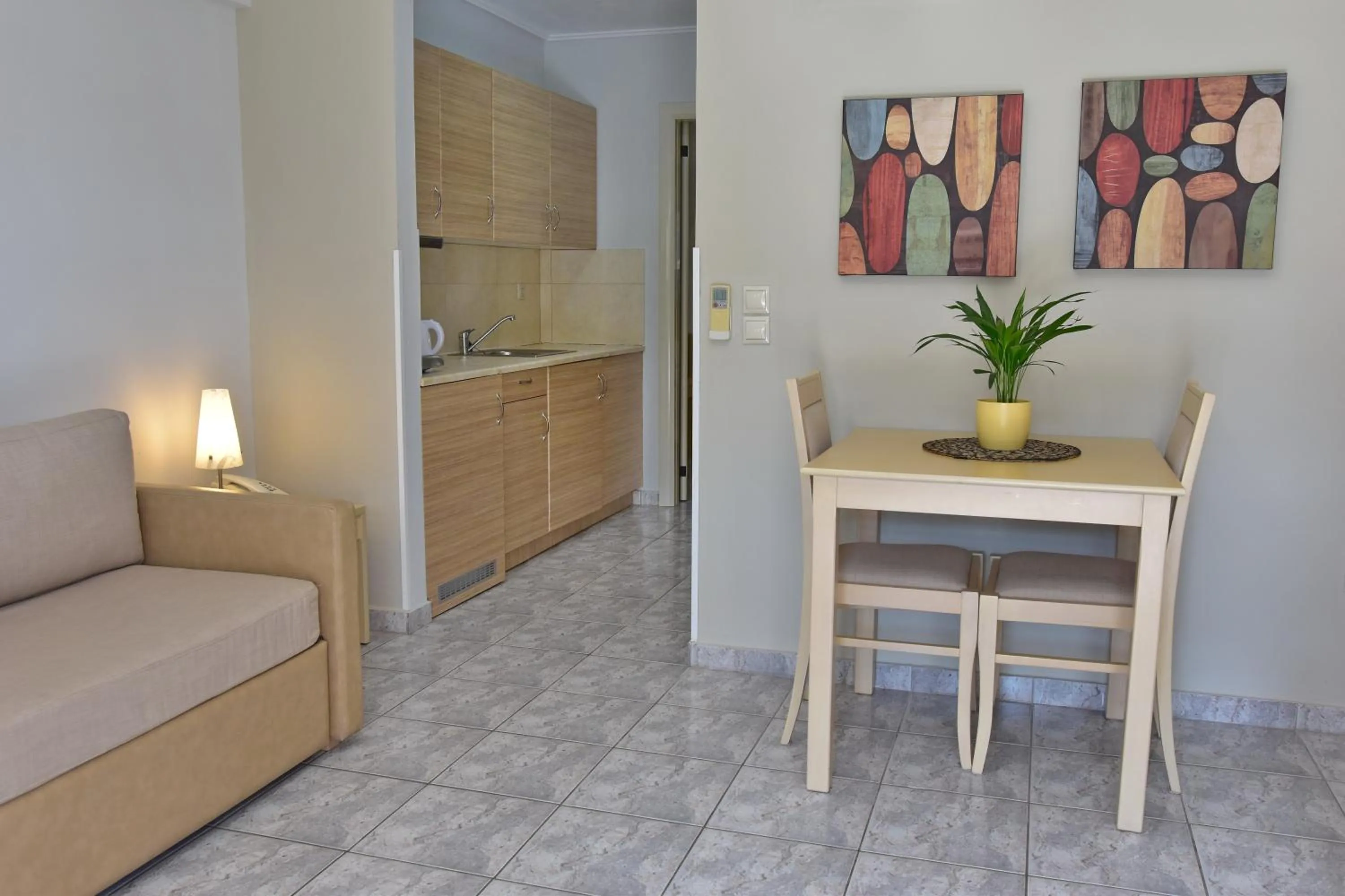 Seating area in Emporios Bay Hotel Chios