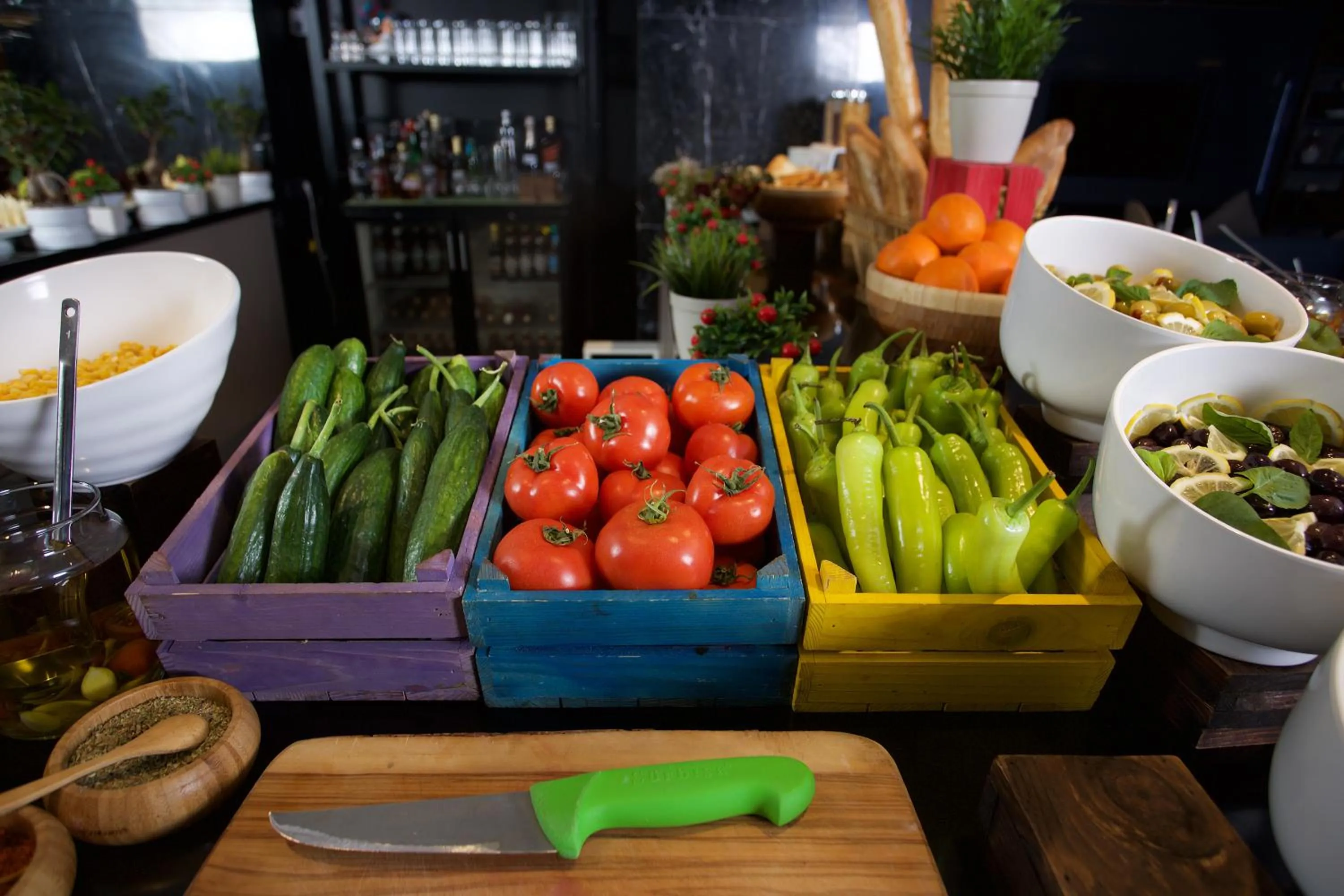 Buffet breakfast in ibis Styles Istanbul Bomonti