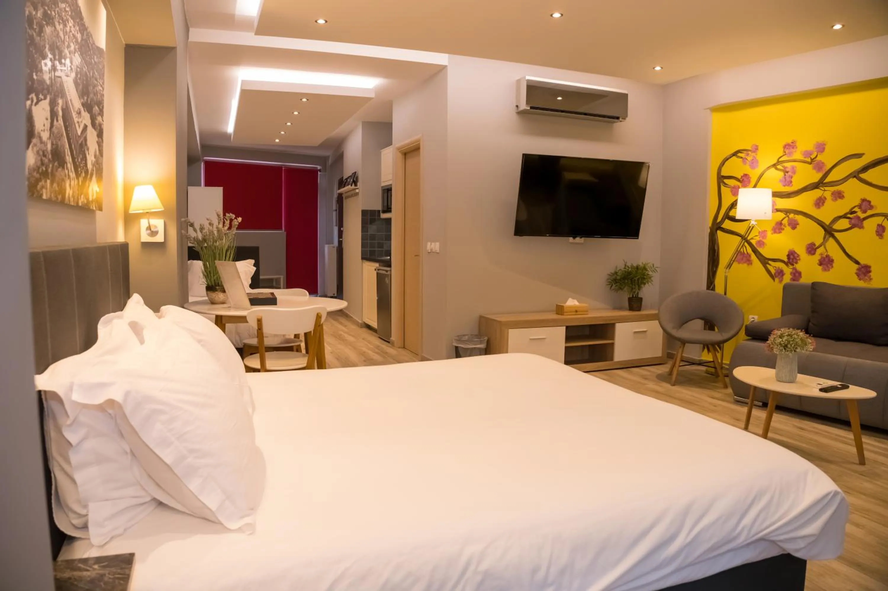 TV and multimedia, Bed in Connect Studios & Apartments