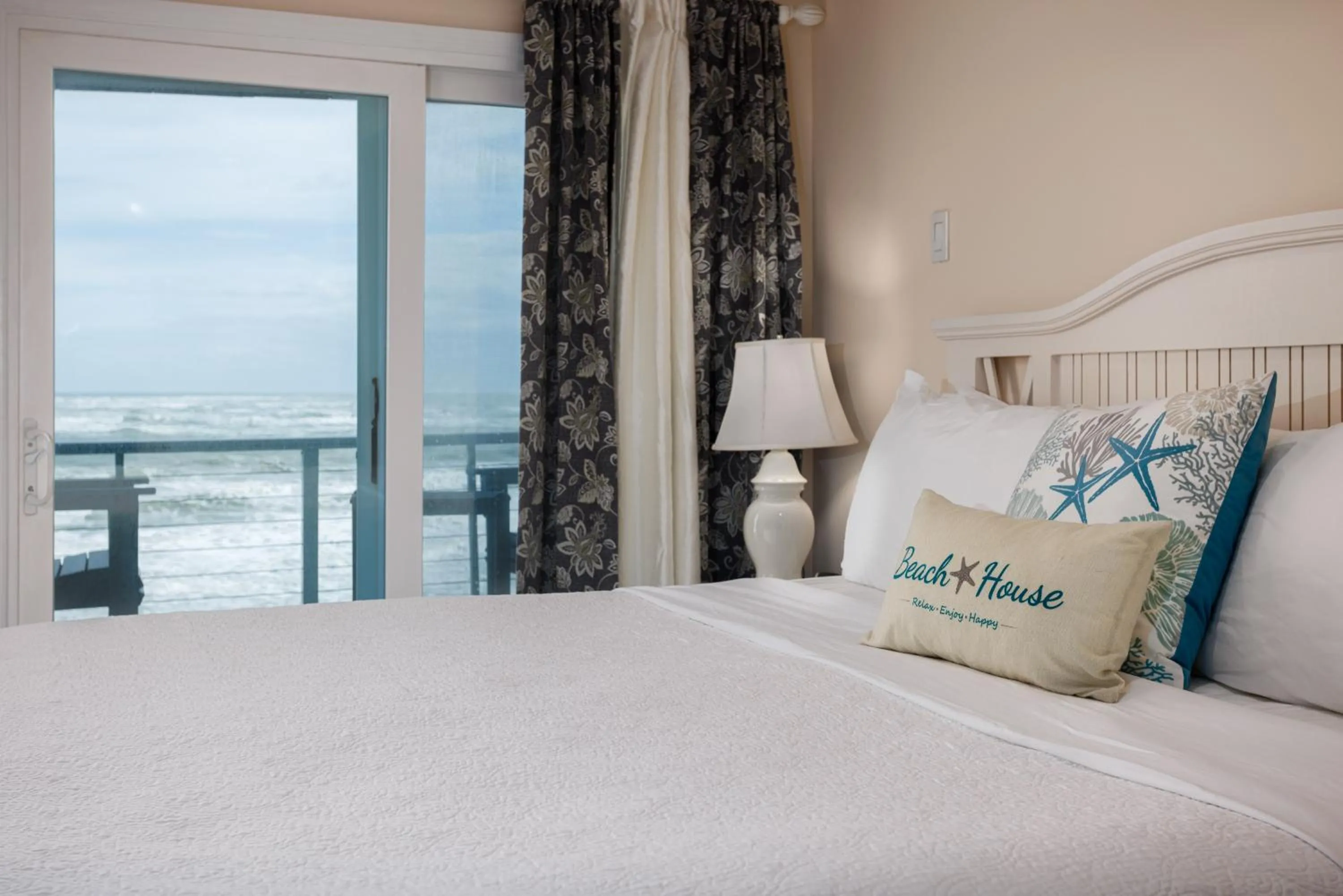 Bed in The Saint Augustine Beach House