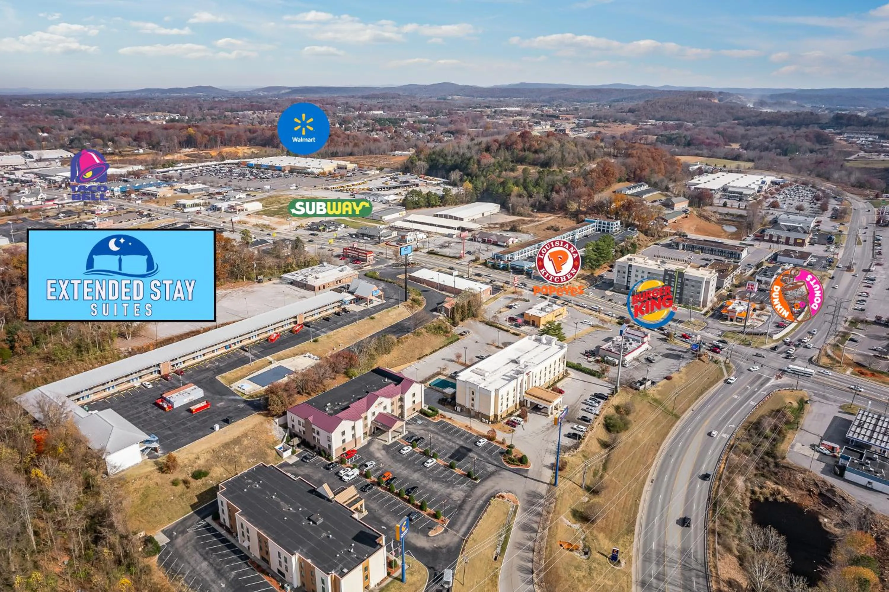 Restaurant/places to eat in Extended Stay Suites Cookeville - Tennessee Tech