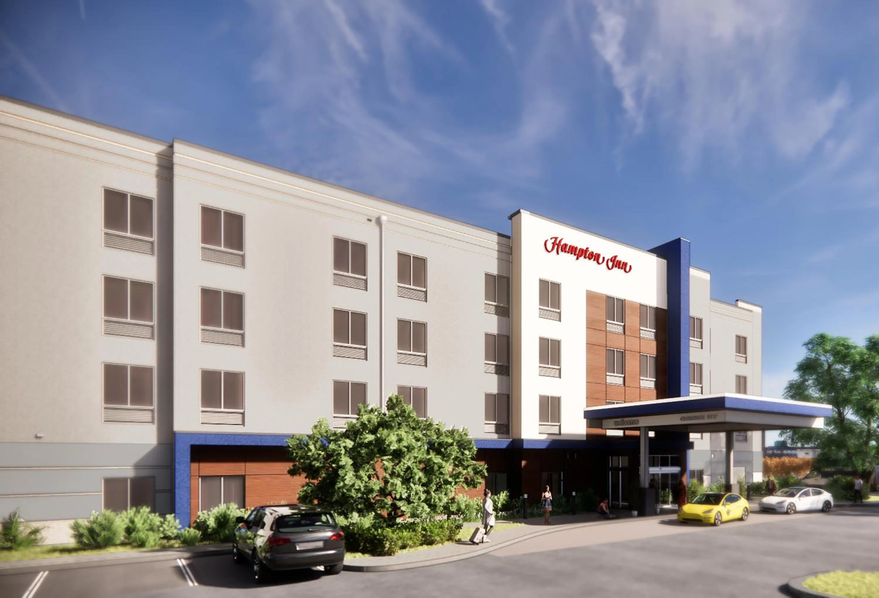 Property building in Hampton Inn by Hilton Nashville Airport Century Place