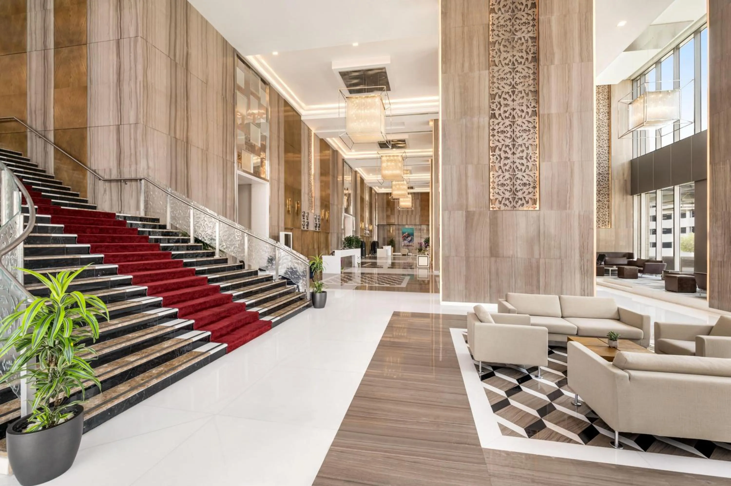 Lobby or reception in Wyndham Doha West Bay