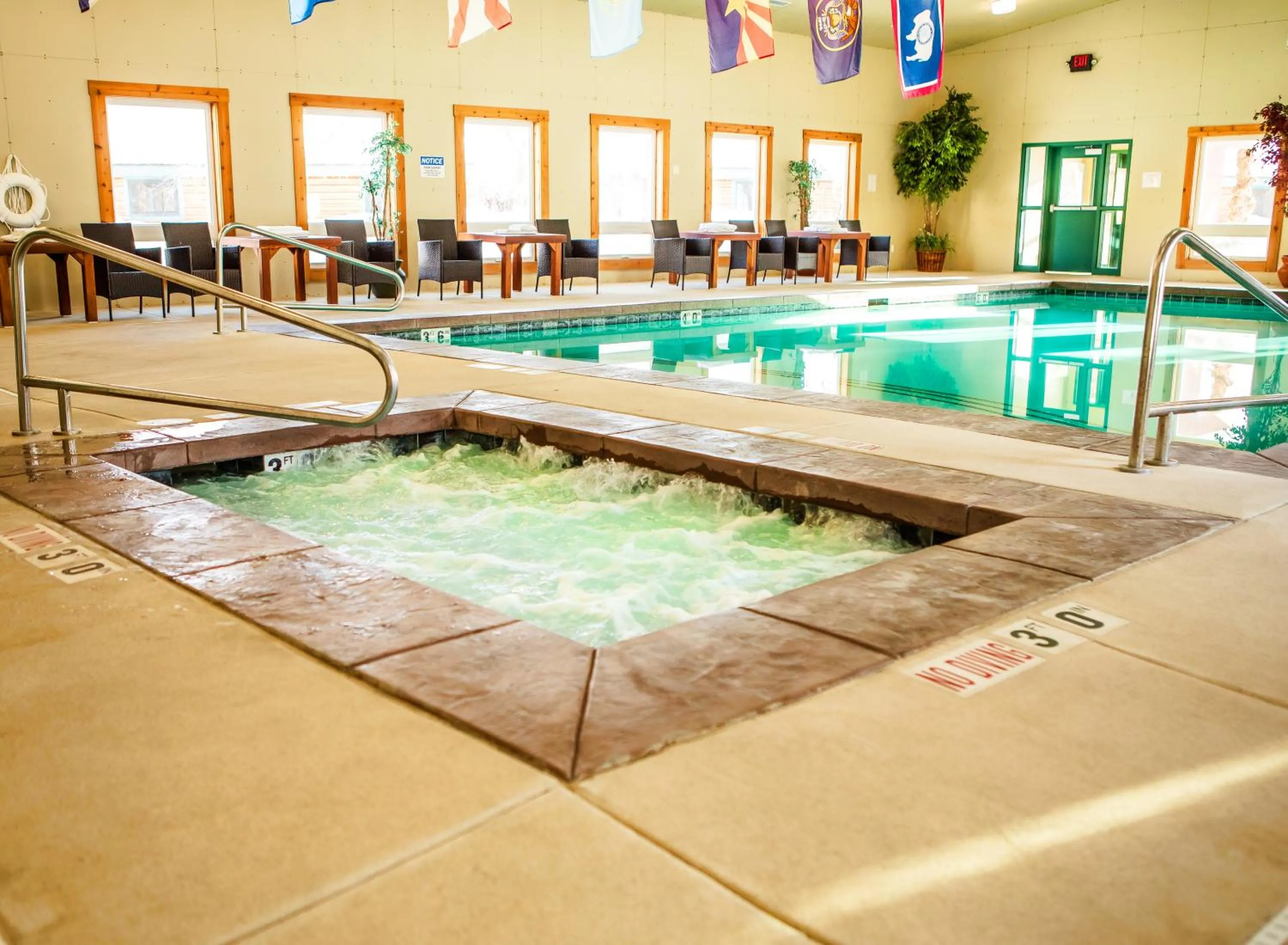 Swimming pool in Flying Saddle Resort and Steak House