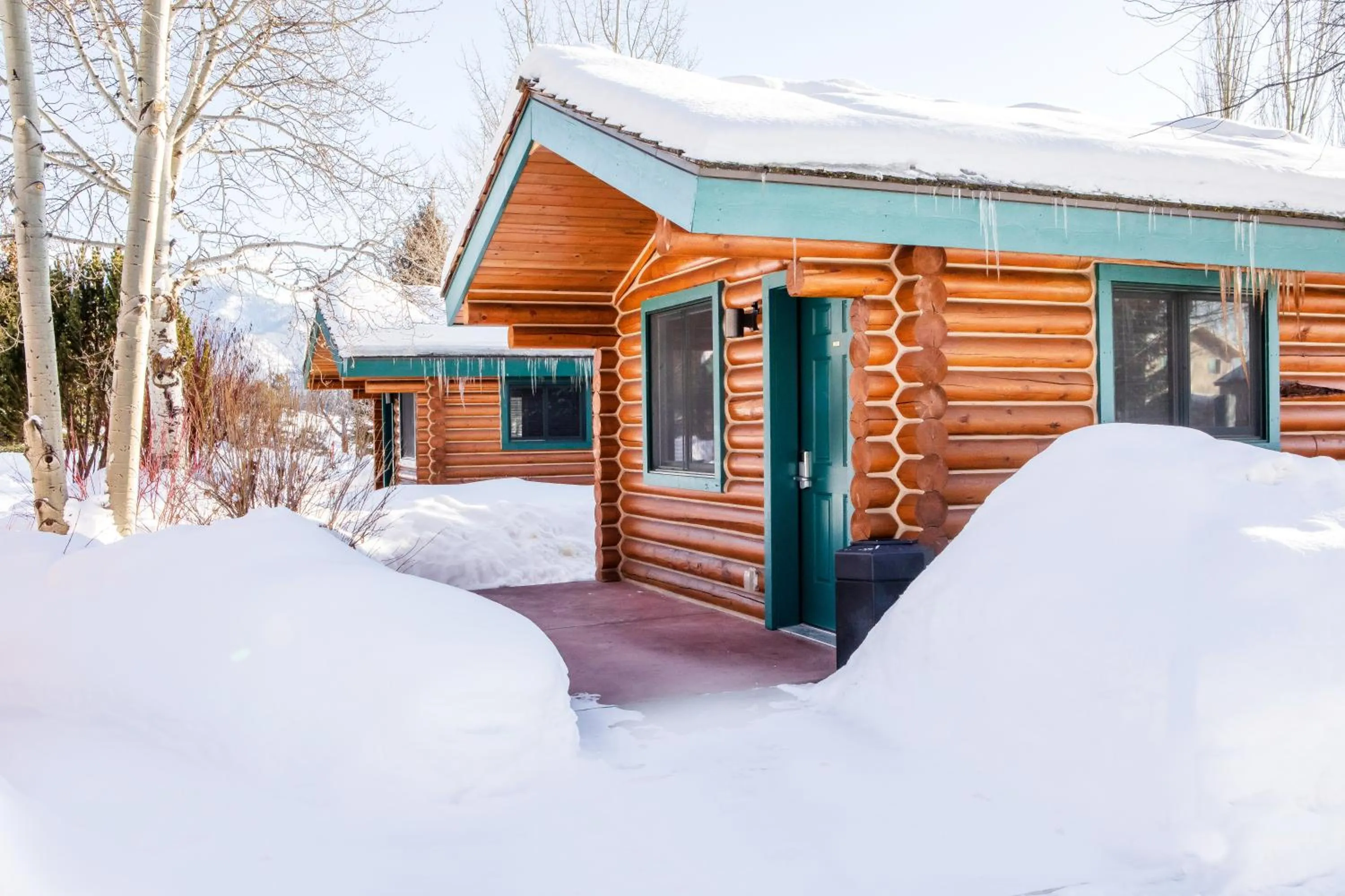 Winter in Flying Saddle Resort and Steak House