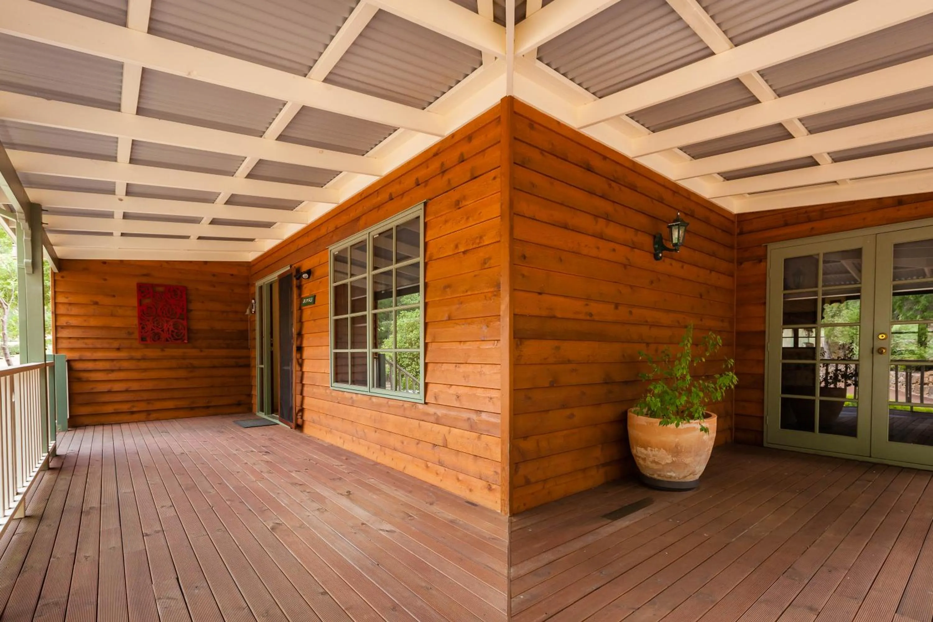Patio in Riverglen Chalets