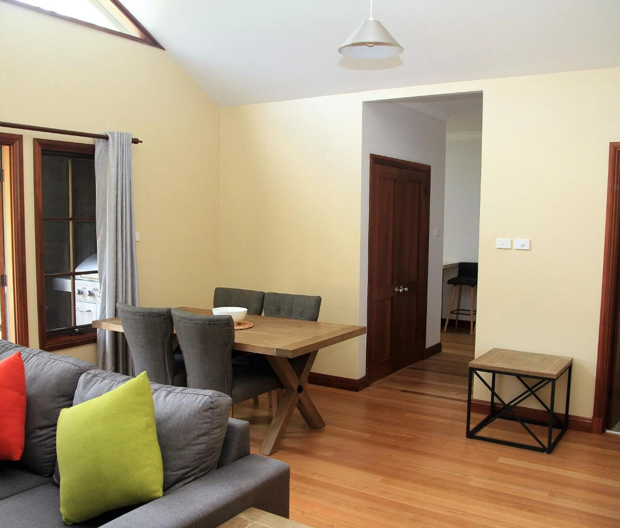 Dining area in Riverglen Chalets