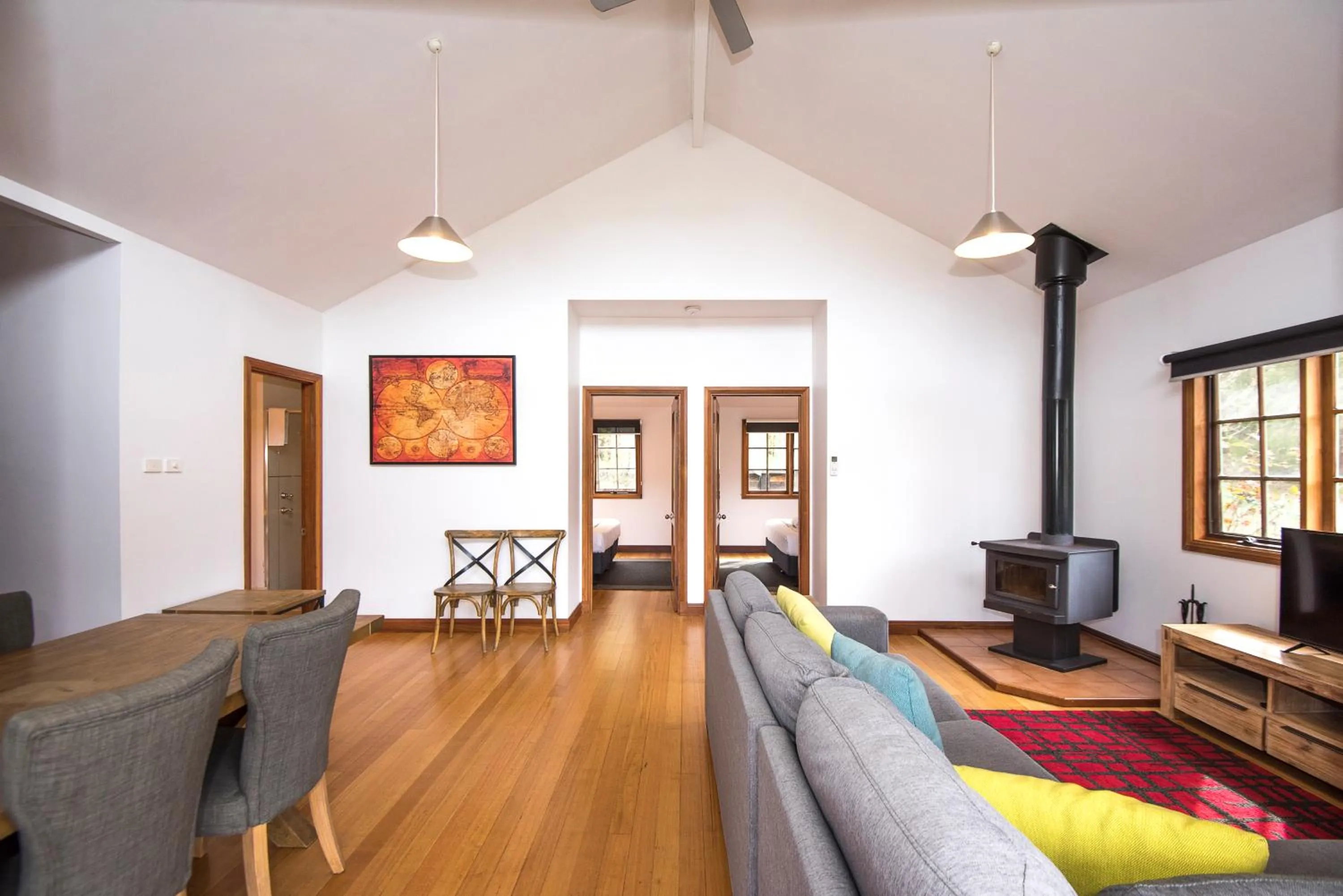 Living room in Riverglen Chalets