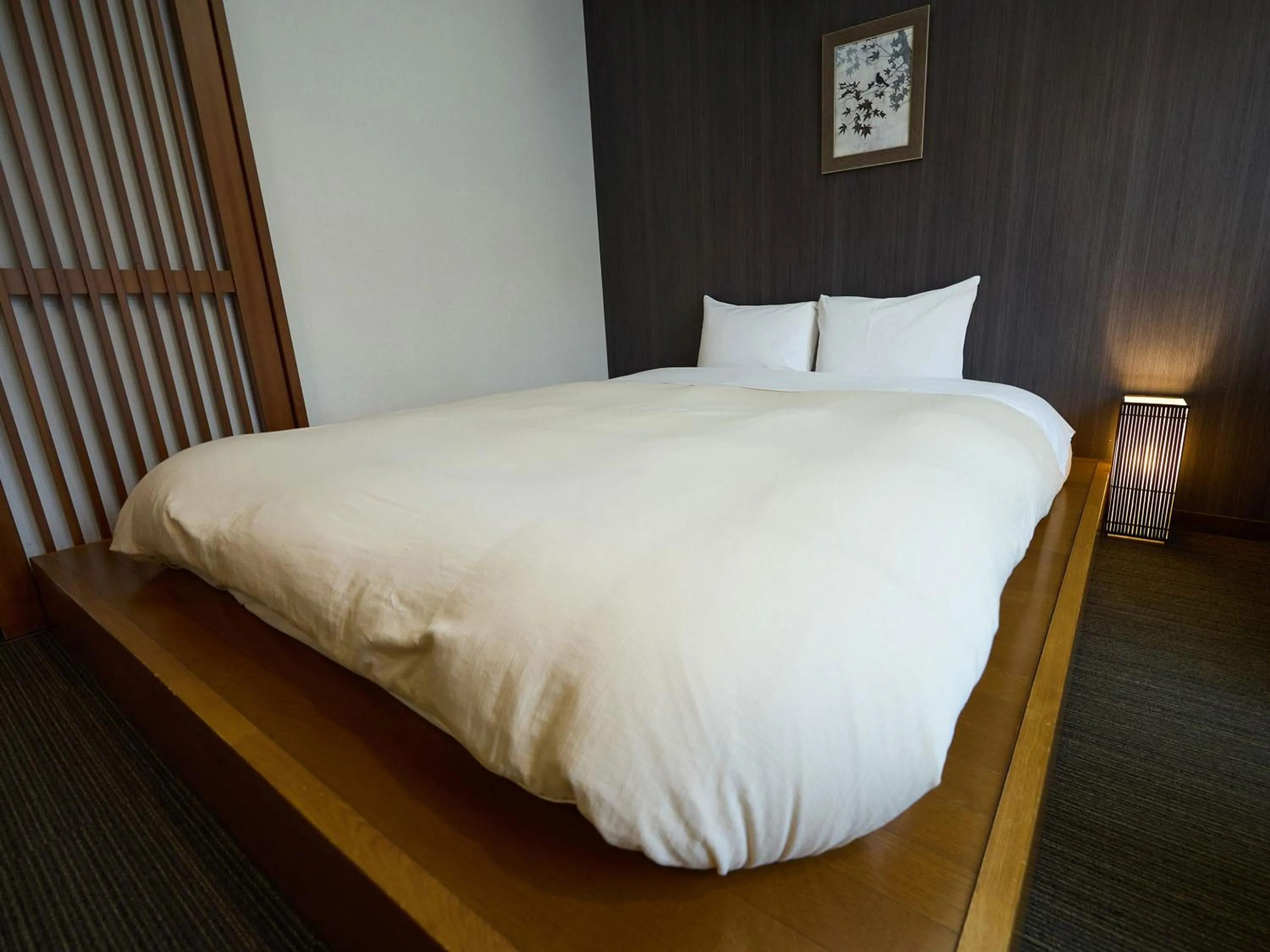 Bed in Nikko Station Hotel Classic