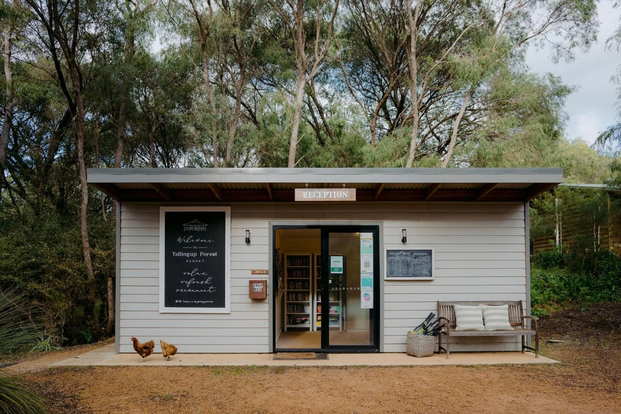 Facade/entrance in Yallingup Forest Resort