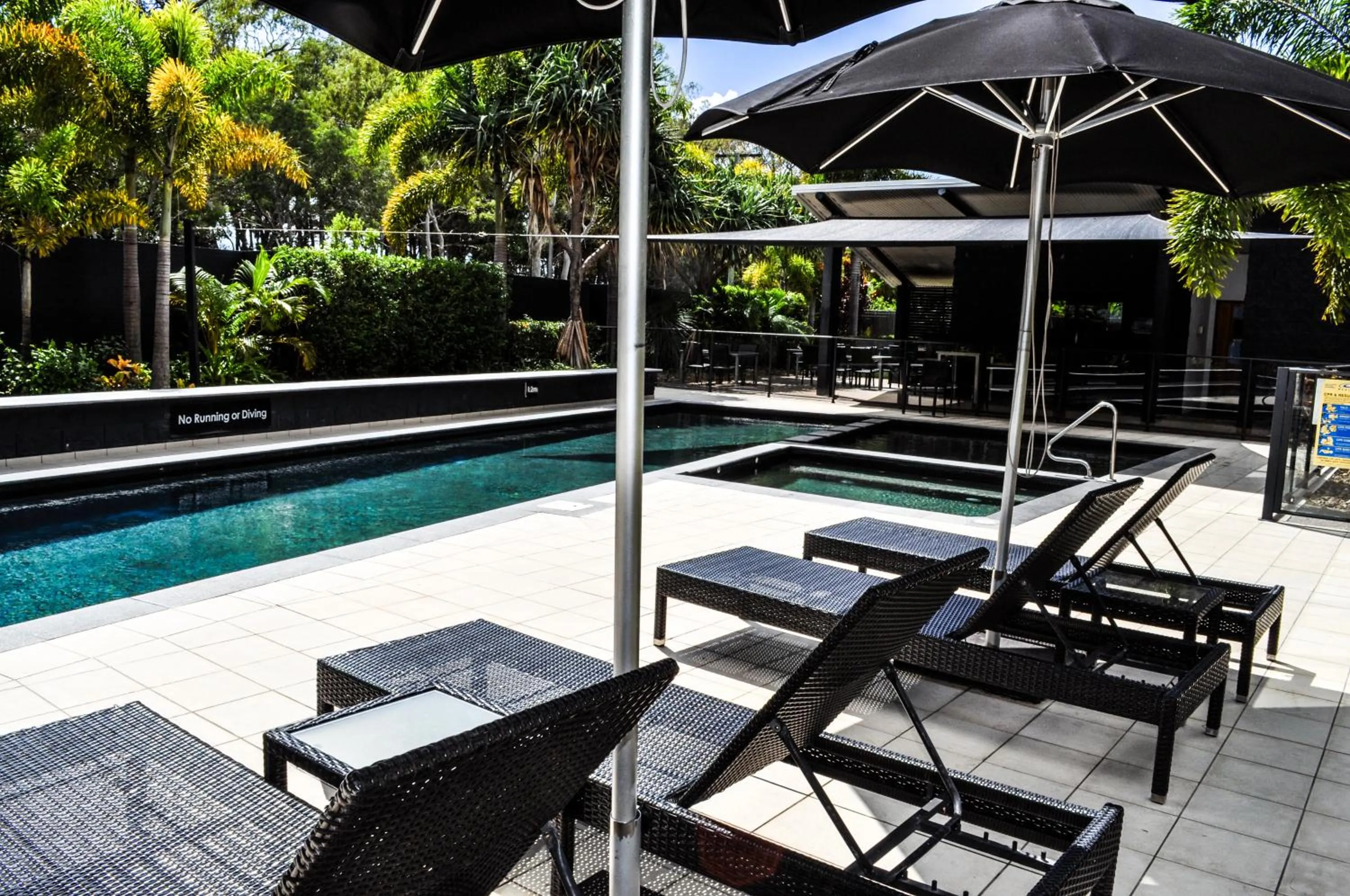 Swimming pool in The Bay Apartments