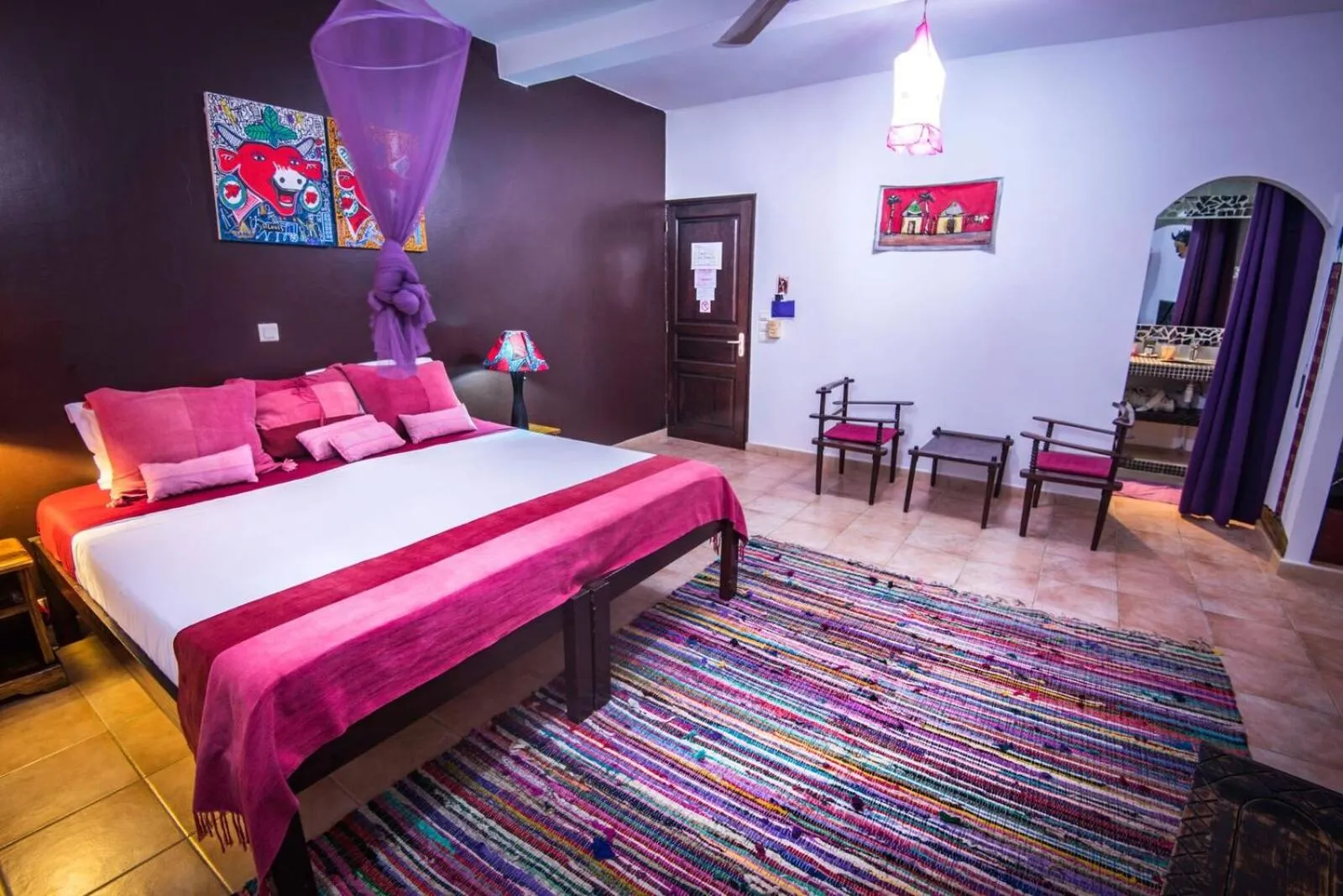 Bed in La Maison Abaka