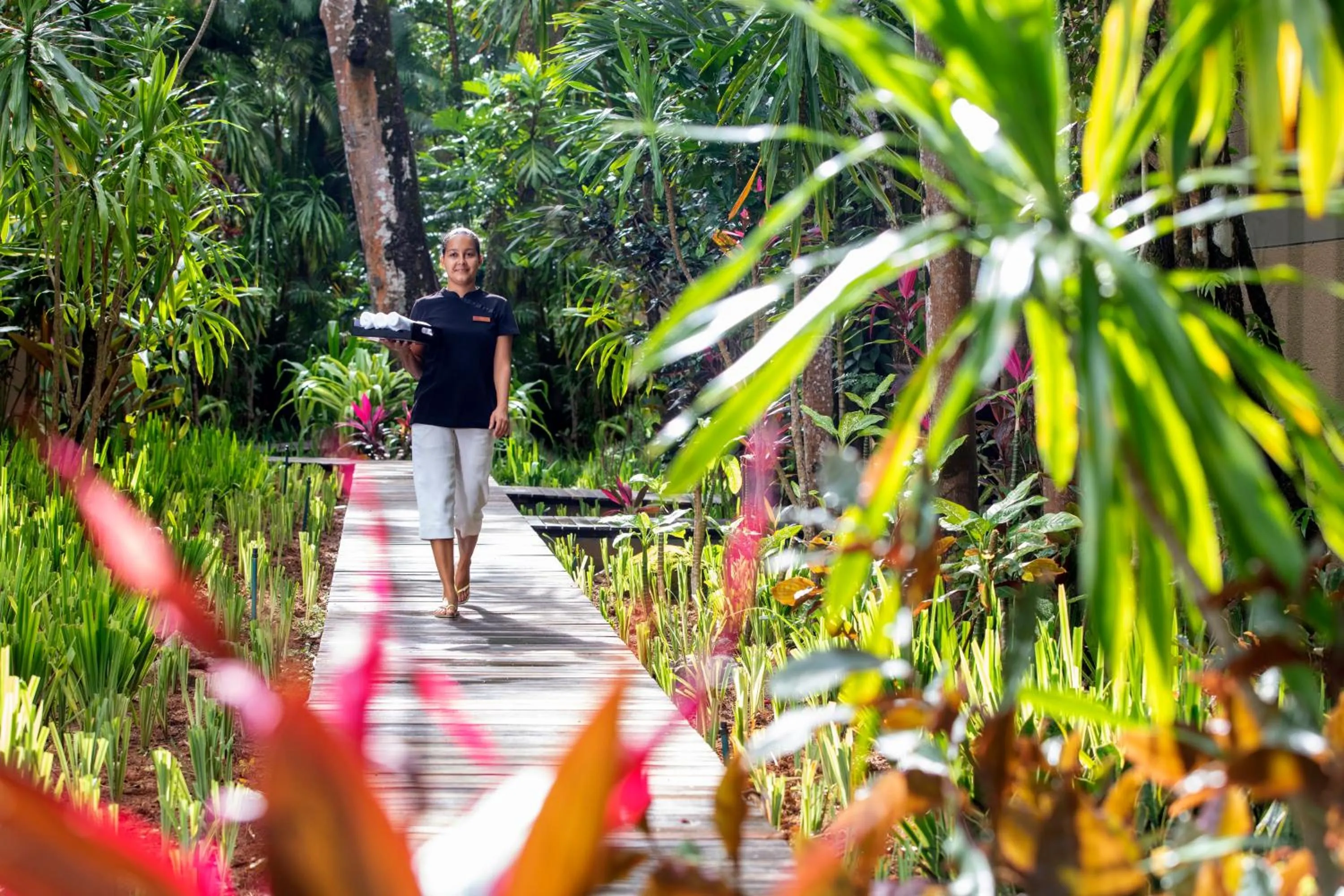 Garden in Anantara Maia Seychelles Villas
