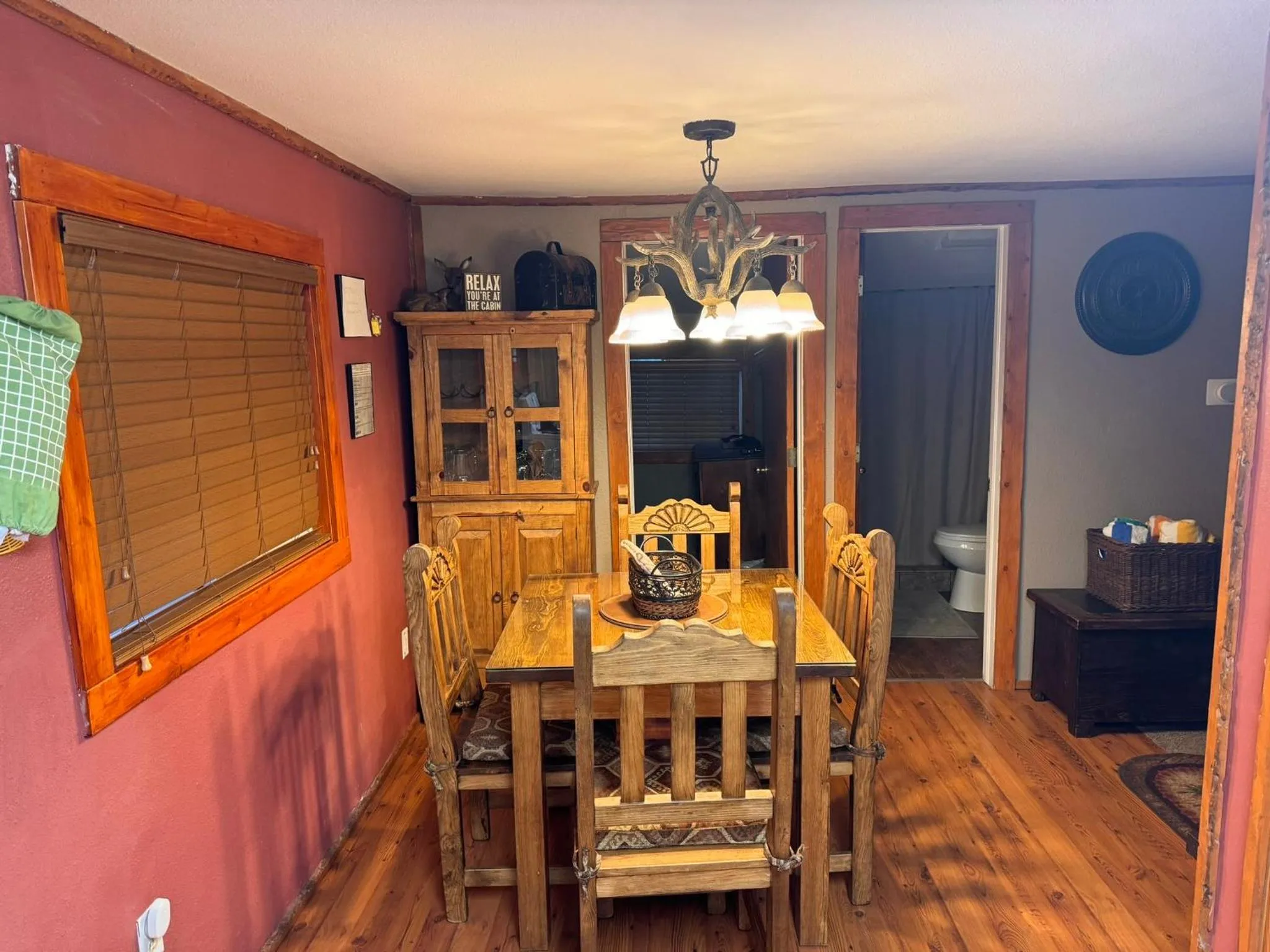 Dining area in Gonzales Cozy Little Bear Cabin