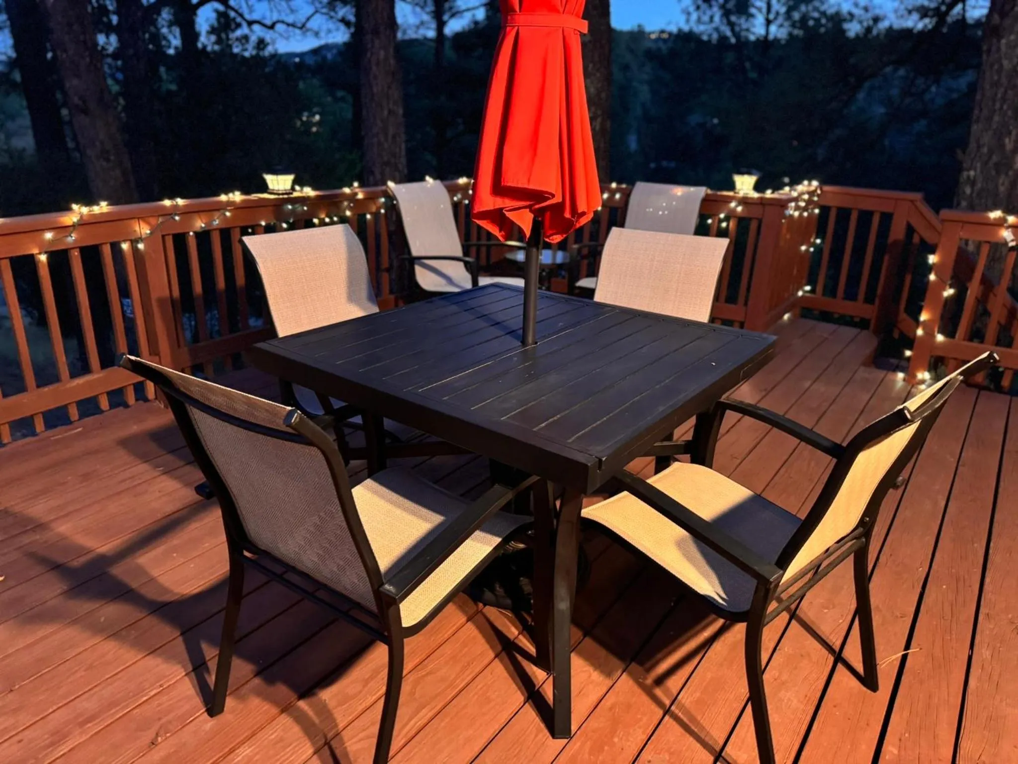 Patio in Gonzales Cozy Little Bear Cabin