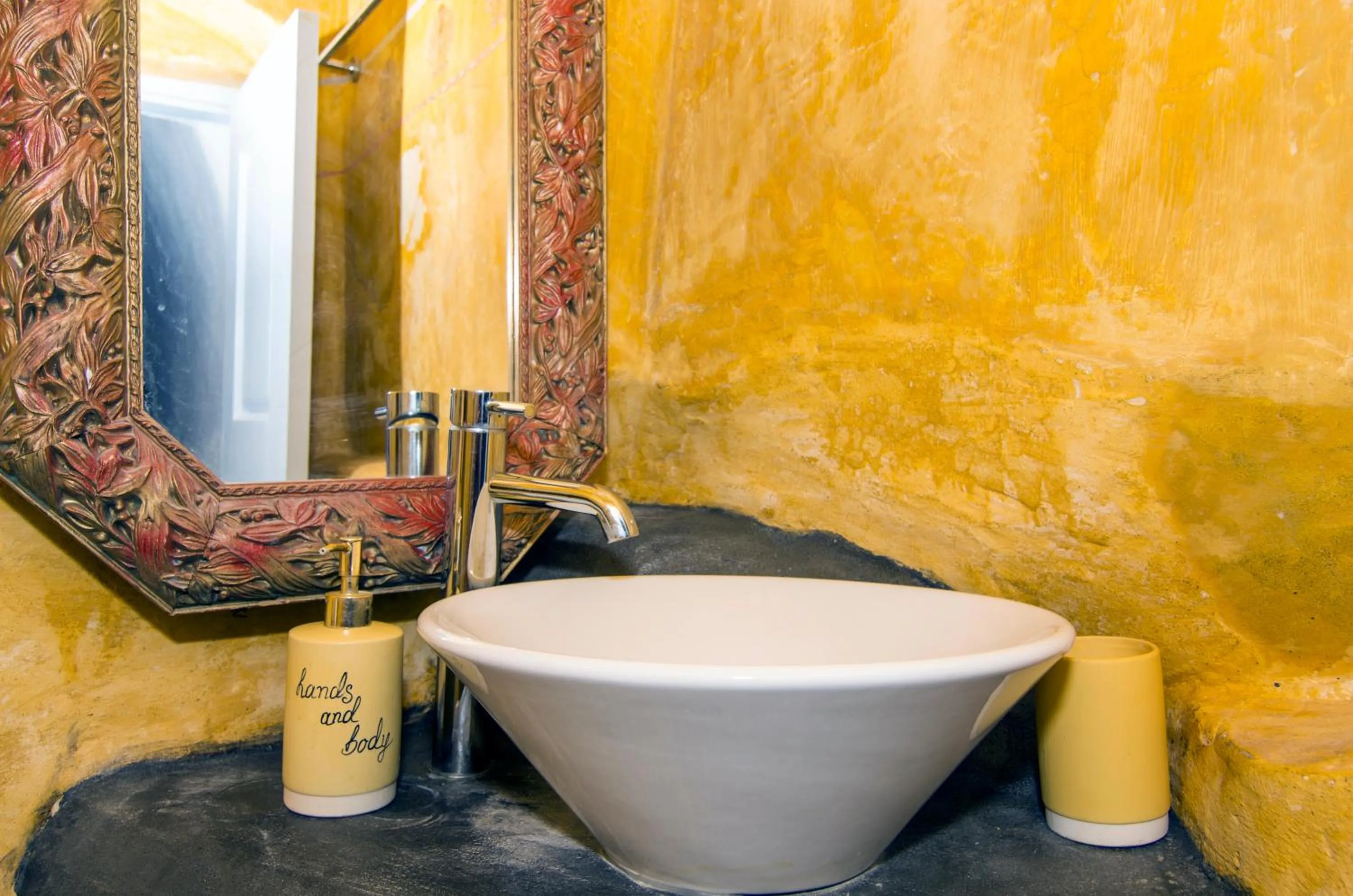 Bathroom in Timedrops Santorini Villas