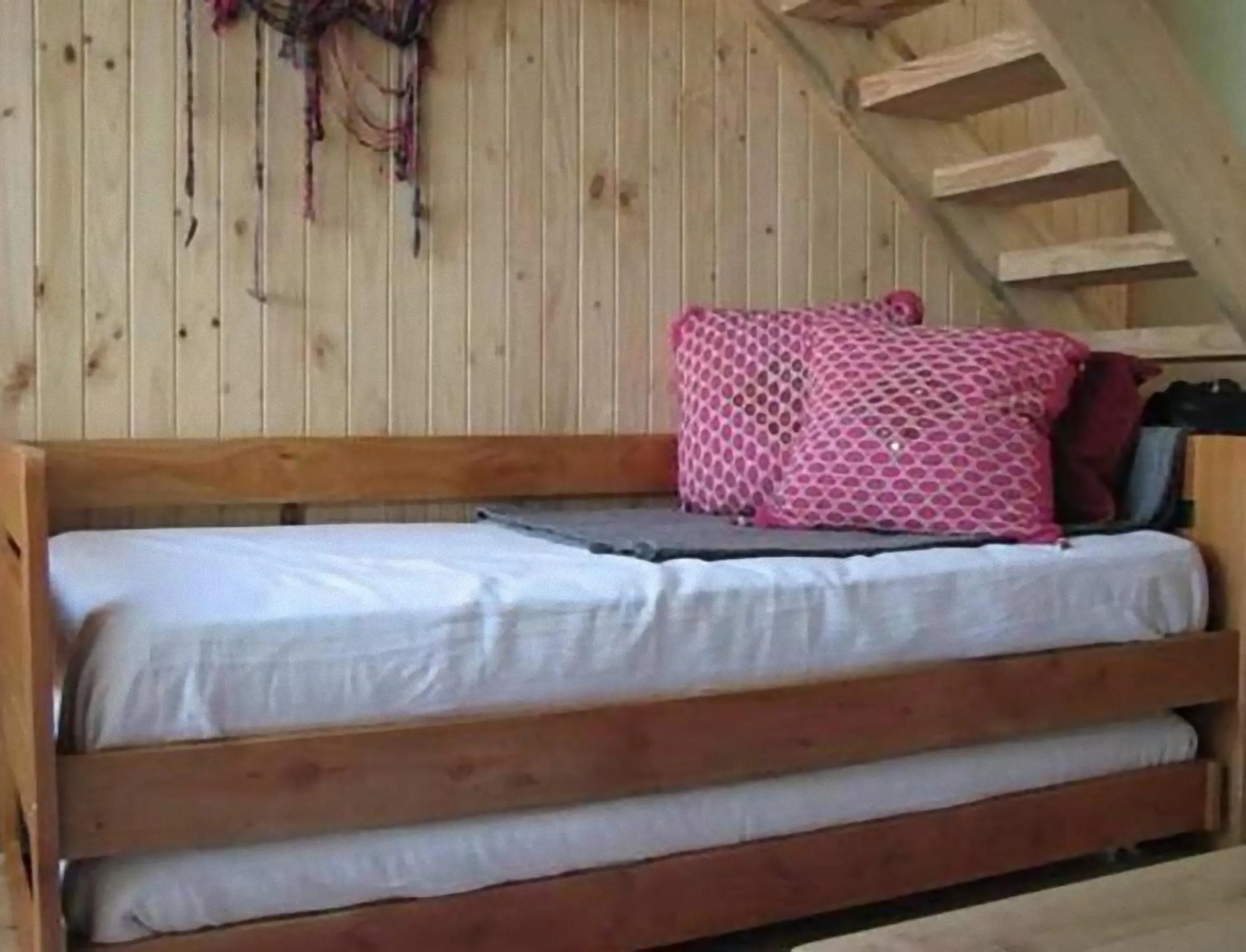 Bed in Magma Lodge, Pucon