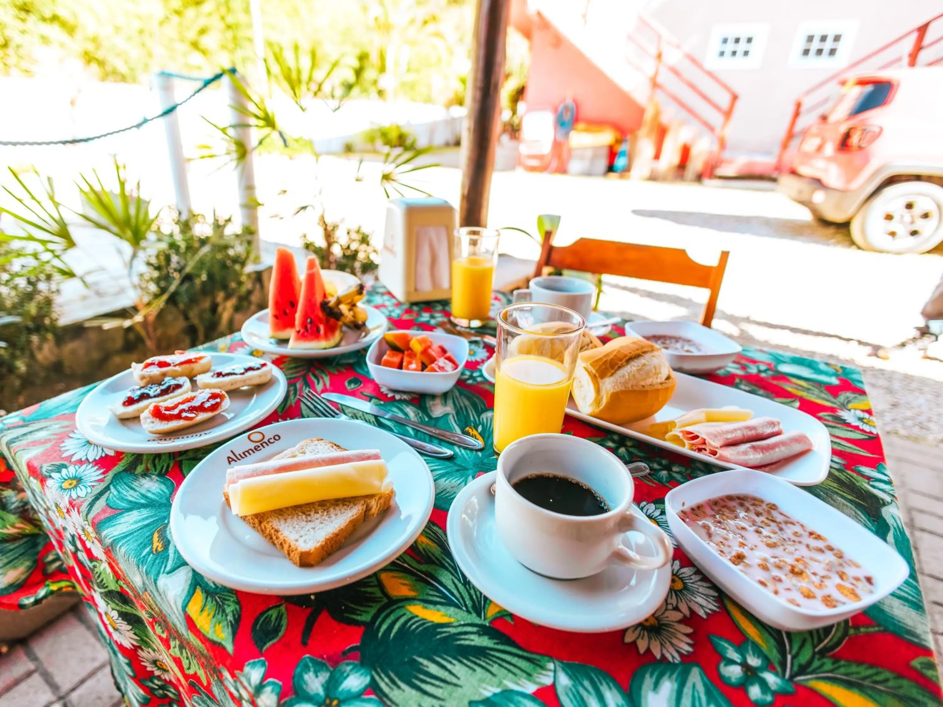 Food and drinks in Pousada Sol Nascente