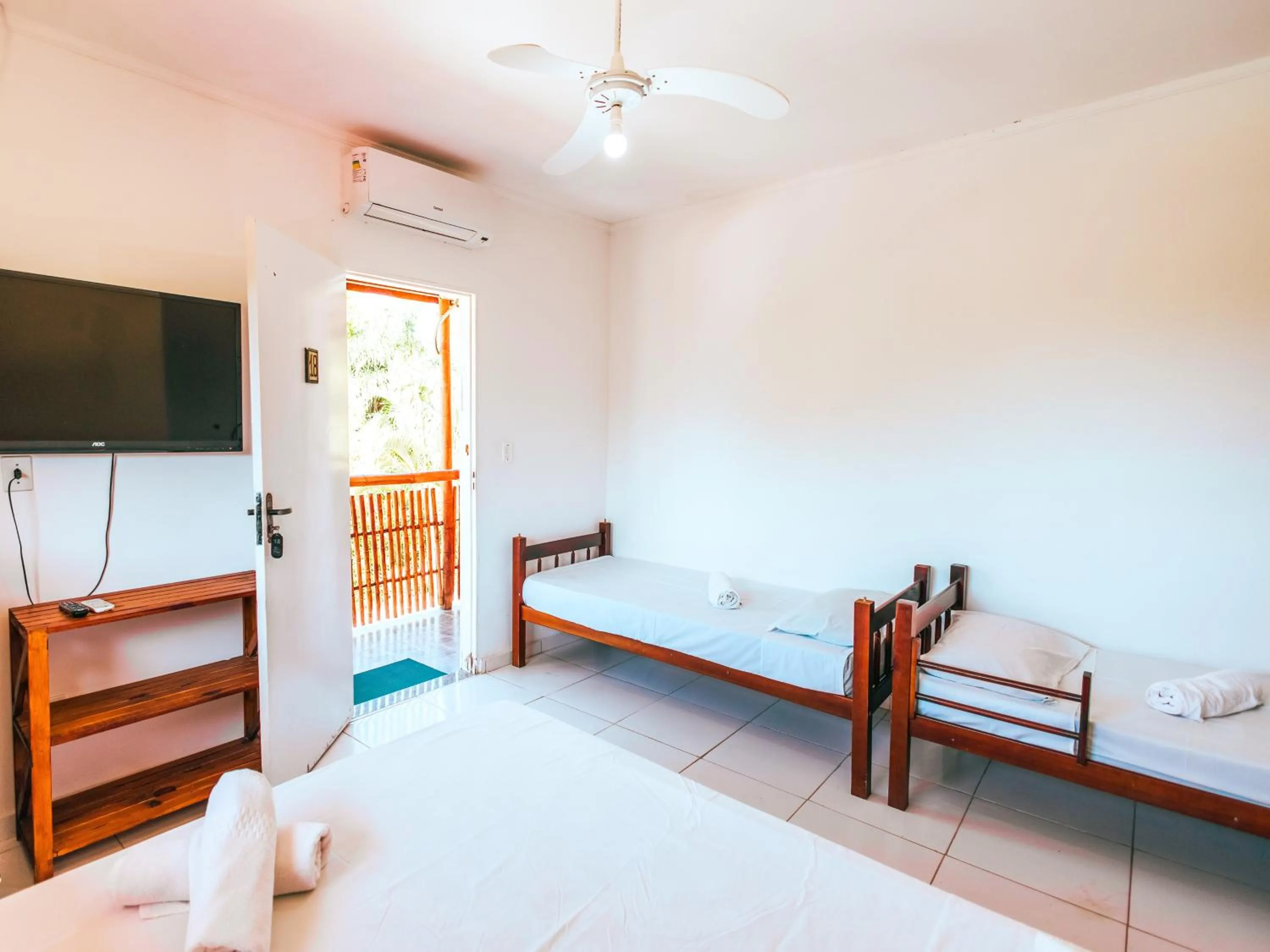 Bed in Pousada Sol Nascente