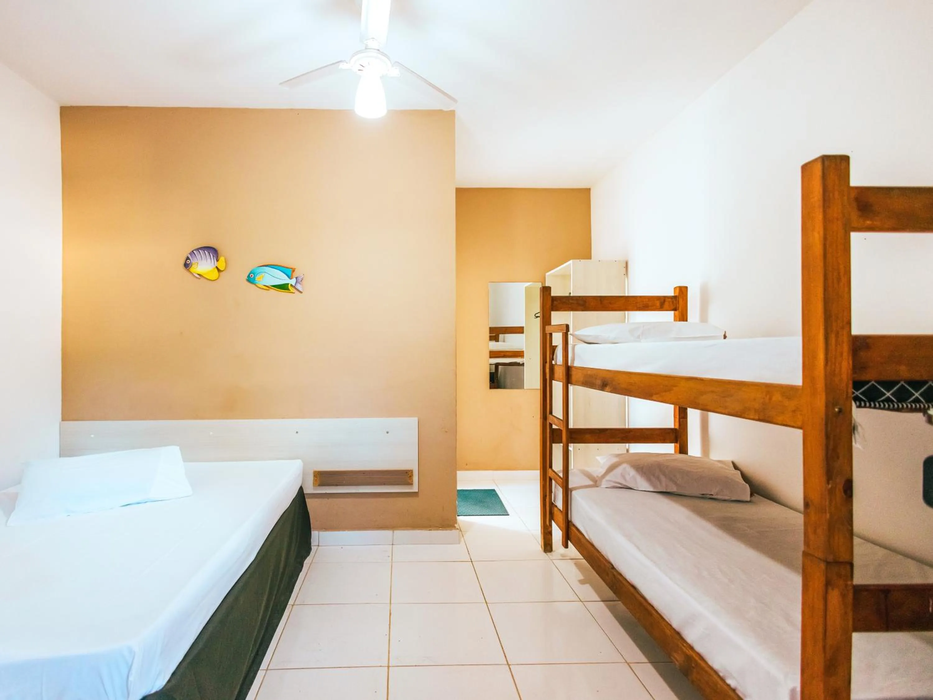 Bed in Pousada Sol Nascente