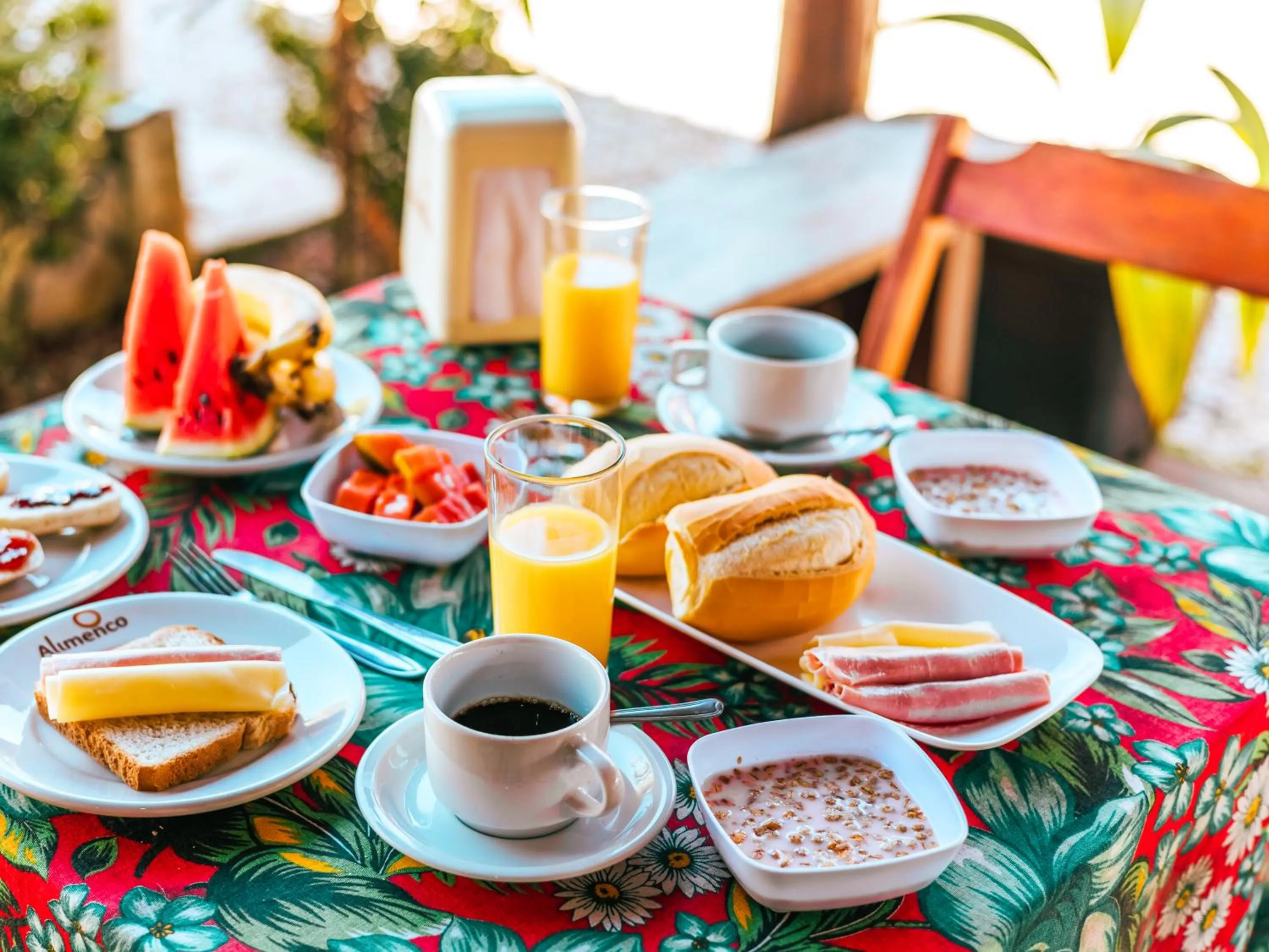 Food and drinks in Pousada Sol Nascente