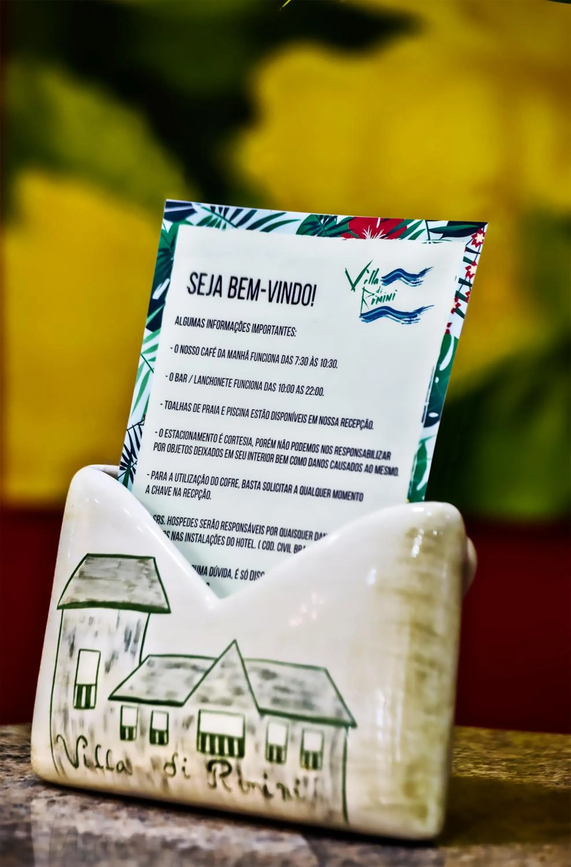 Decorative detail in Hotel Villa Di Rimini