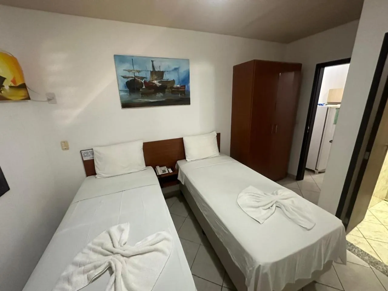 Bed in Pousada Beija Flor