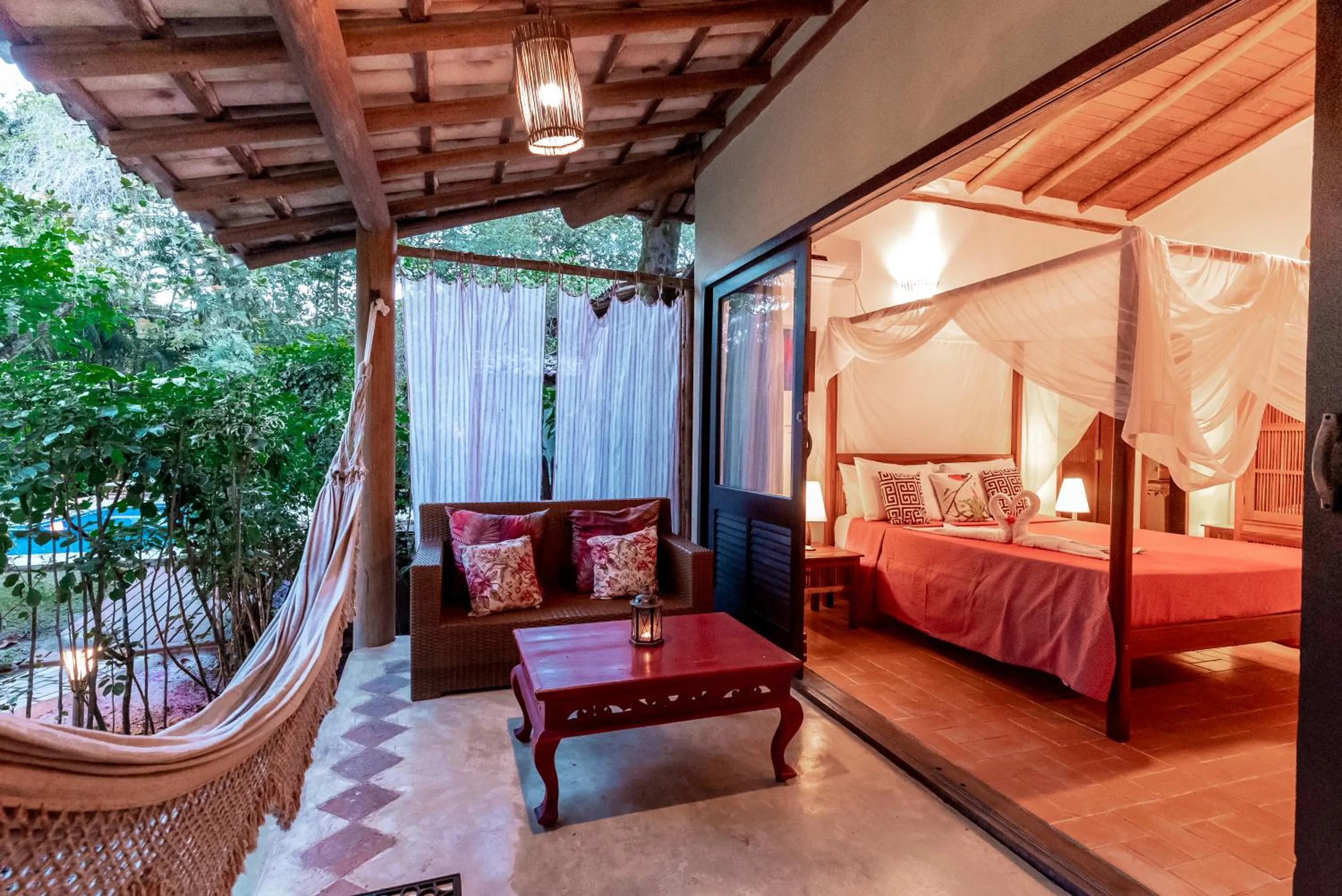 Patio, Bed in Mata N'ativa Pousada