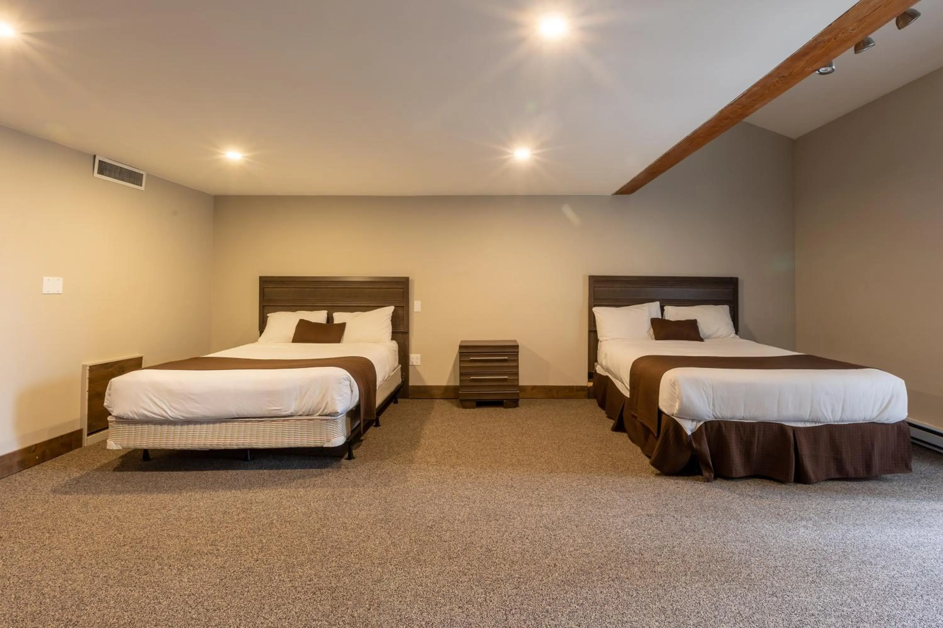 Bed in Radium Chalet