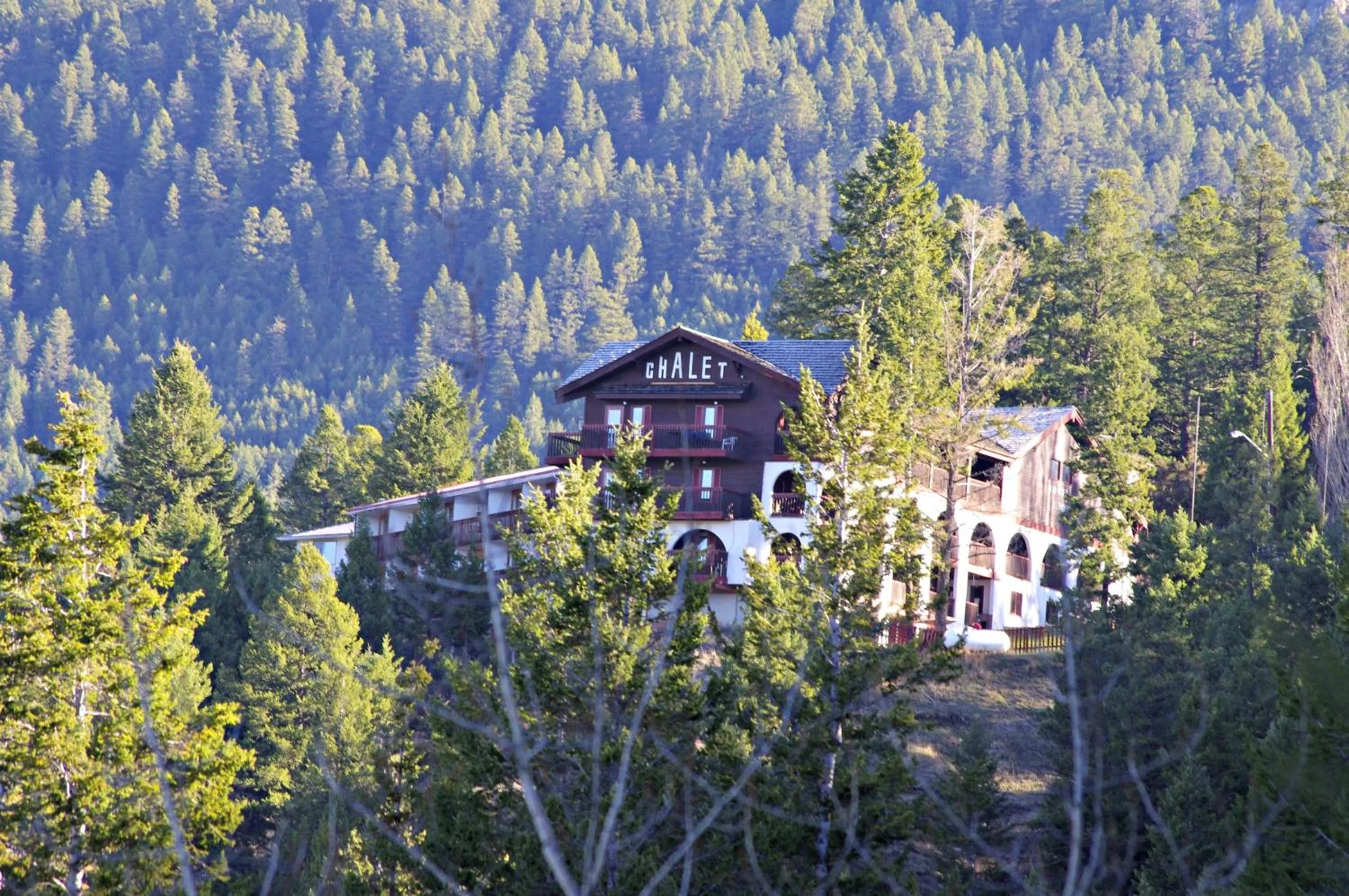 Bird's eye view in Radium Chalet