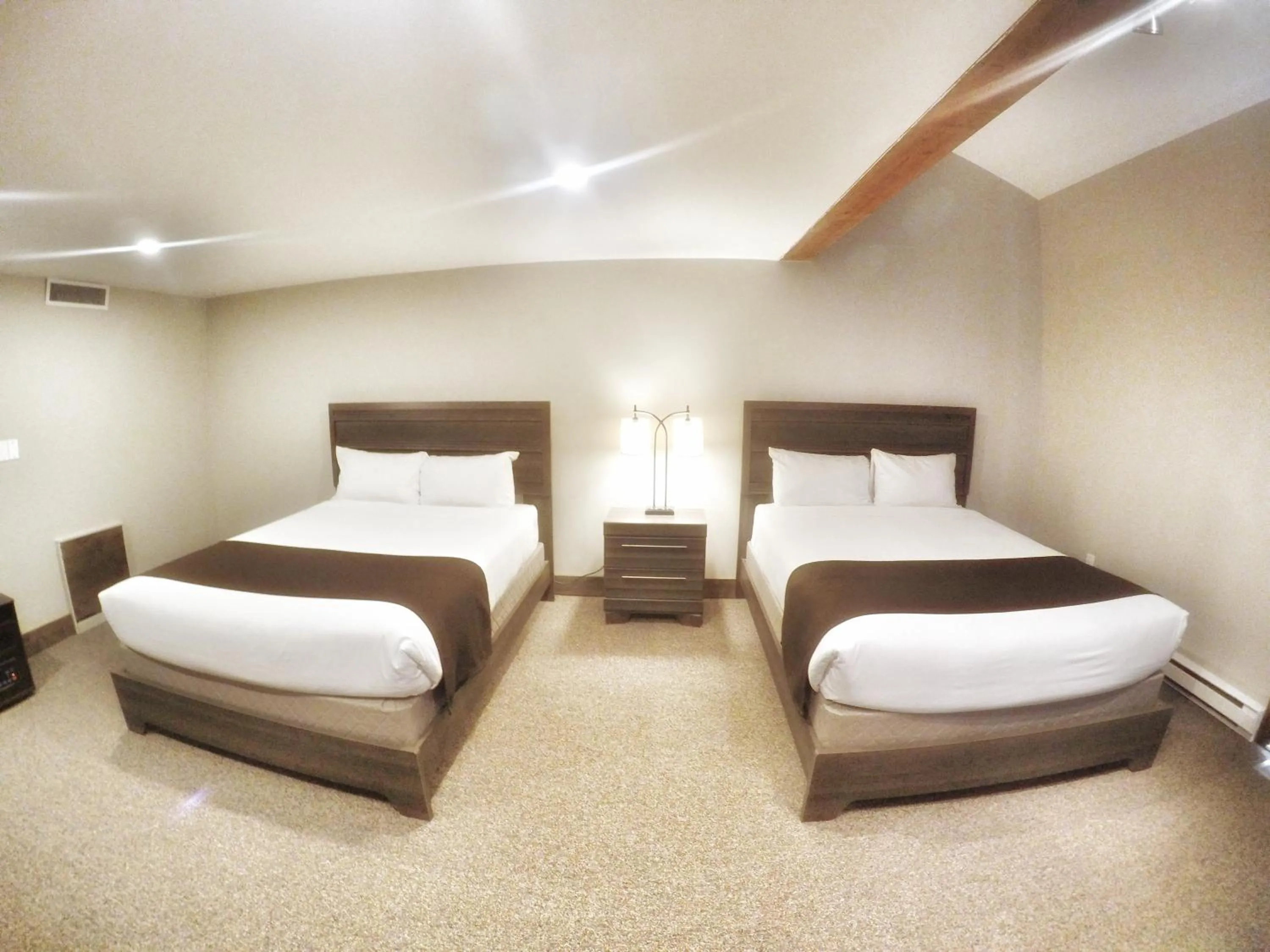 Bed in Radium Chalet