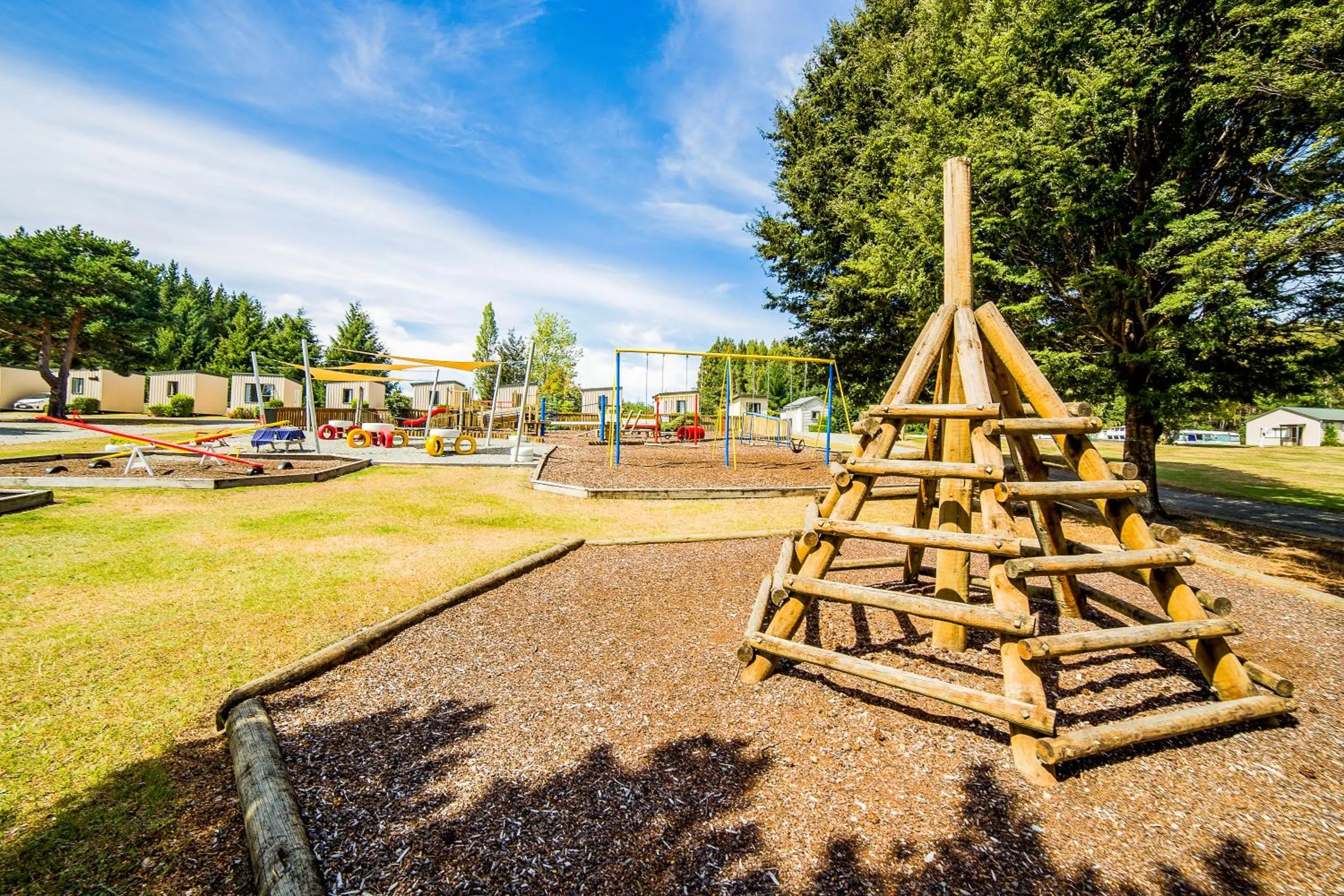Children play ground in Te Anau Lakeview Holiday Park & Motels