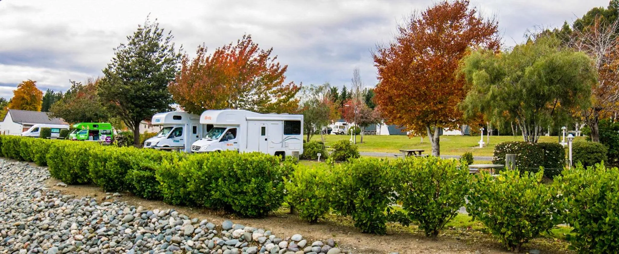 Garden view in Te Anau Lakeview Holiday Park & Motels