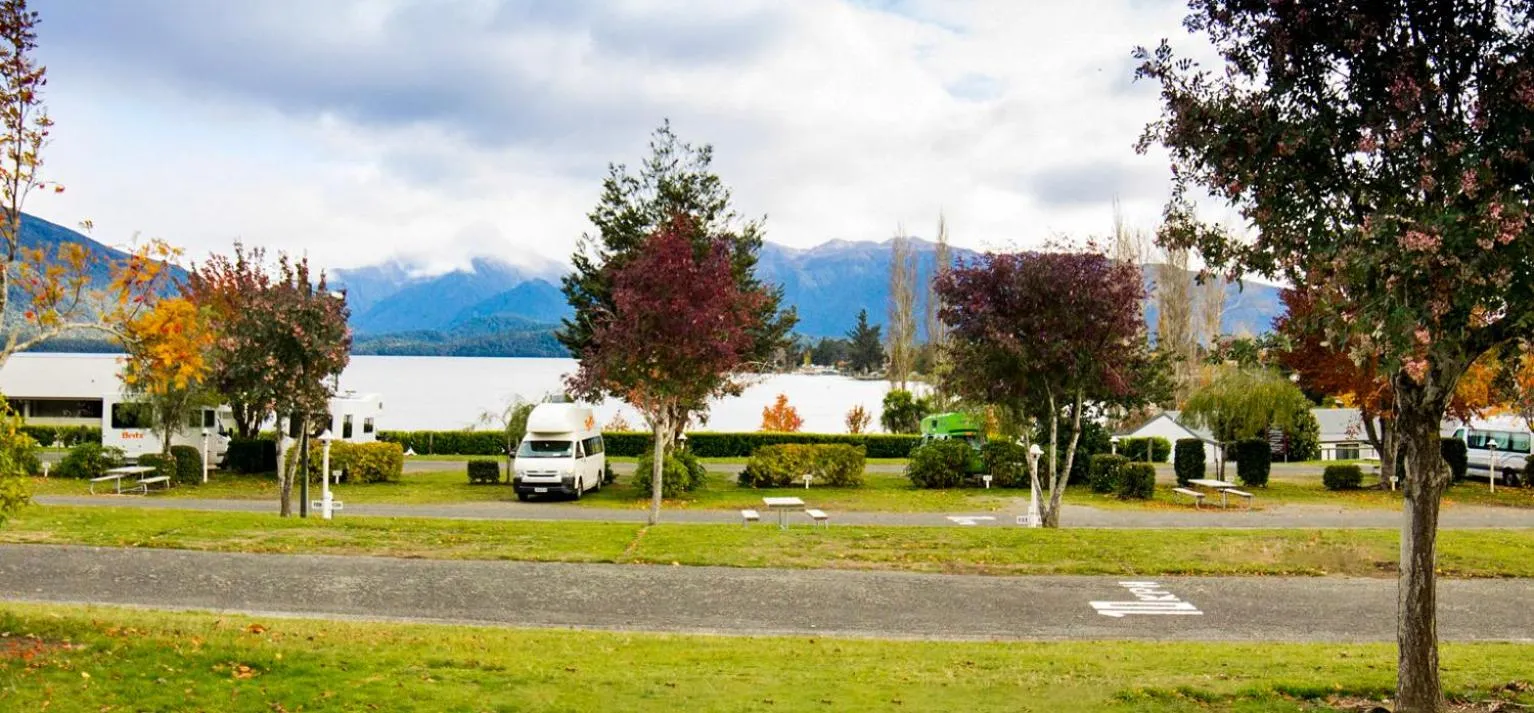 Garden view in Te Anau Lakeview Holiday Park & Motels