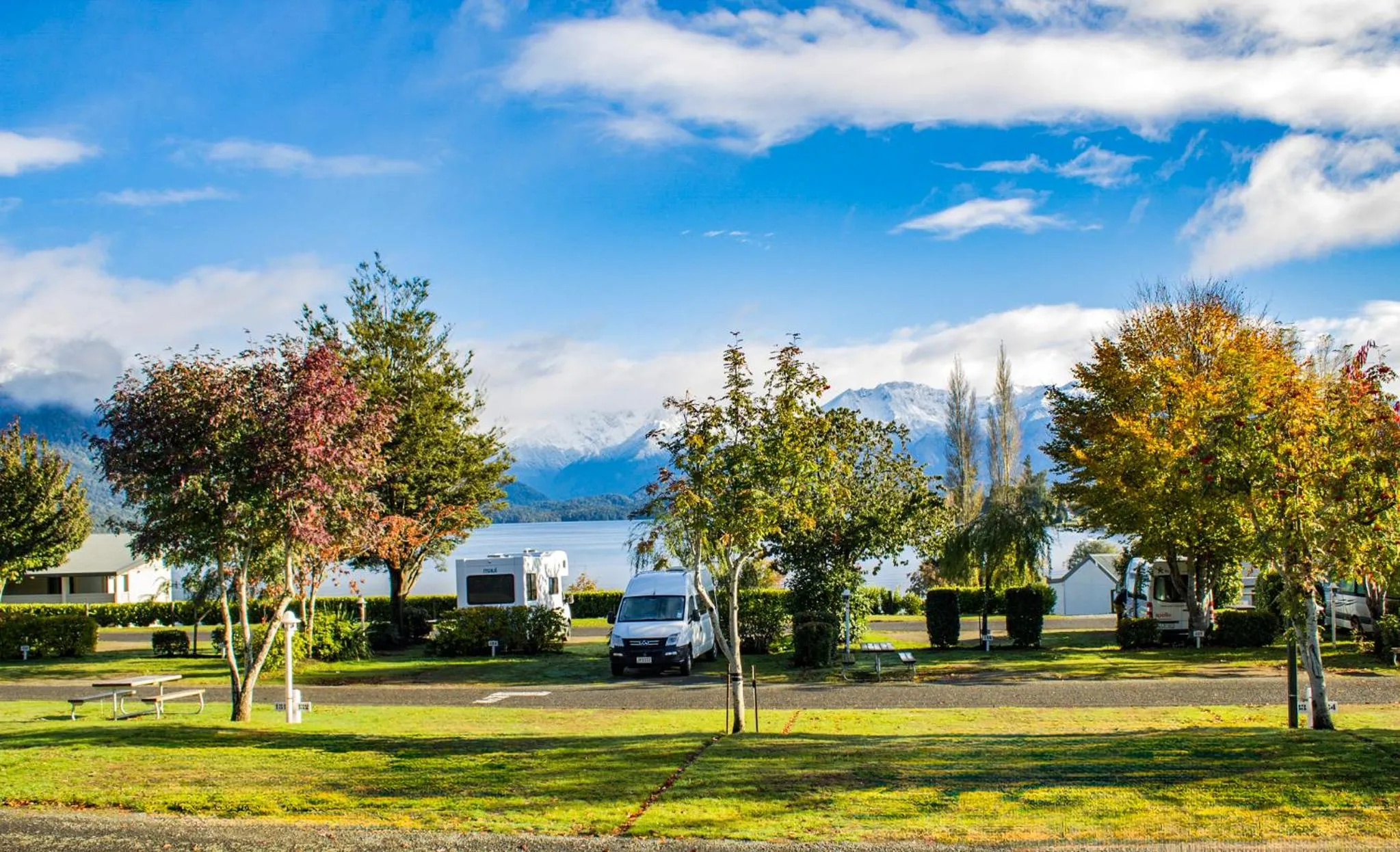 Garden view in Te Anau Lakeview Holiday Park & Motels