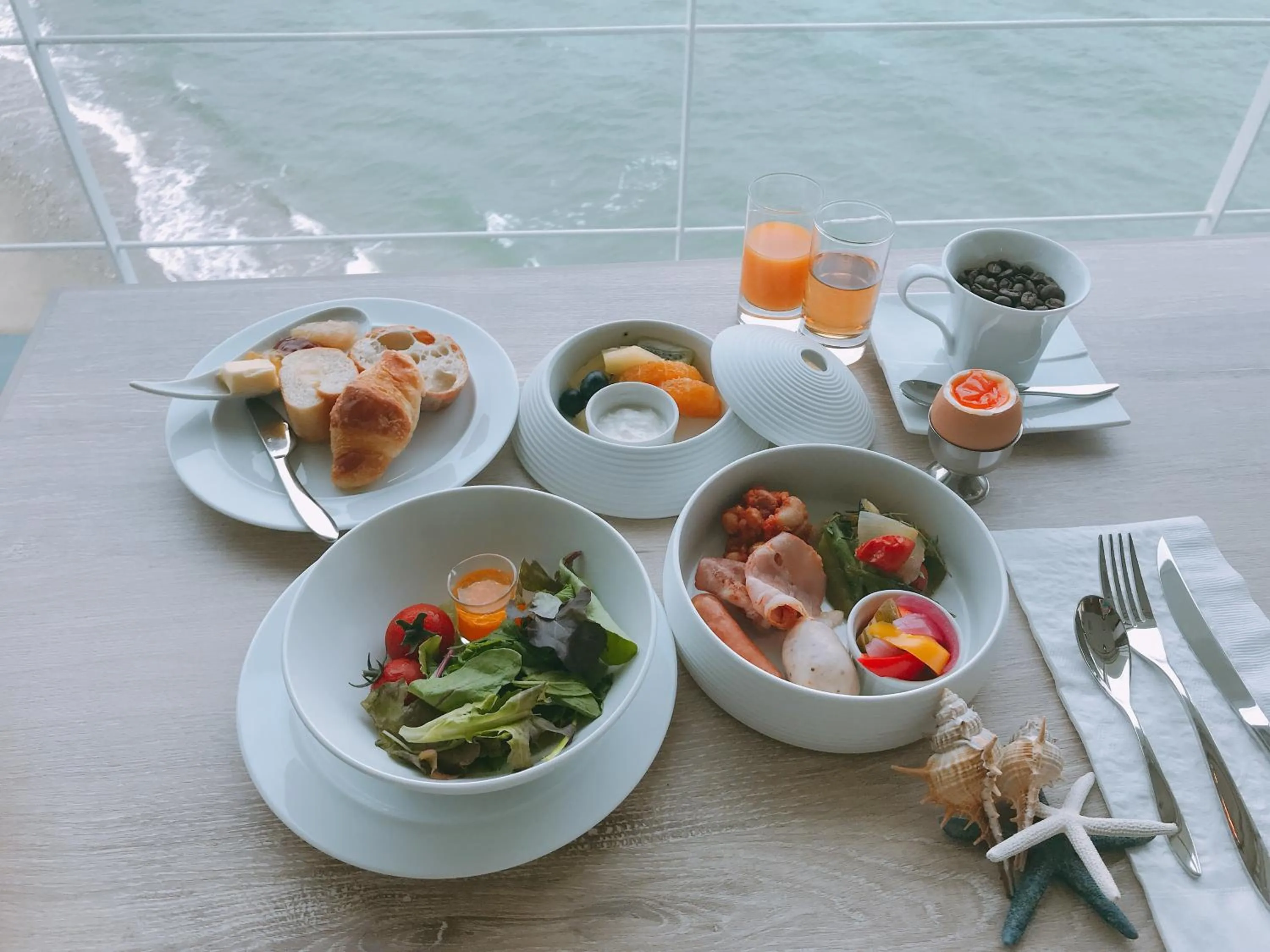 Breakfast in Wakanoura Nature Resort Epicharis