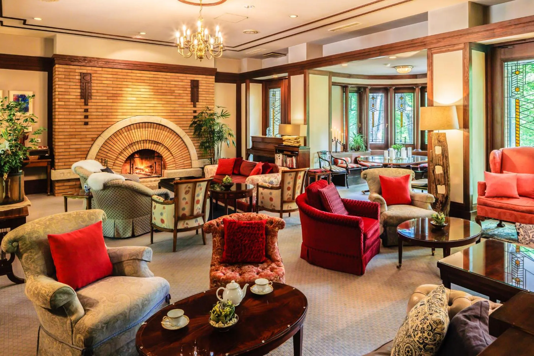 Lobby or reception in Hotel La Neige