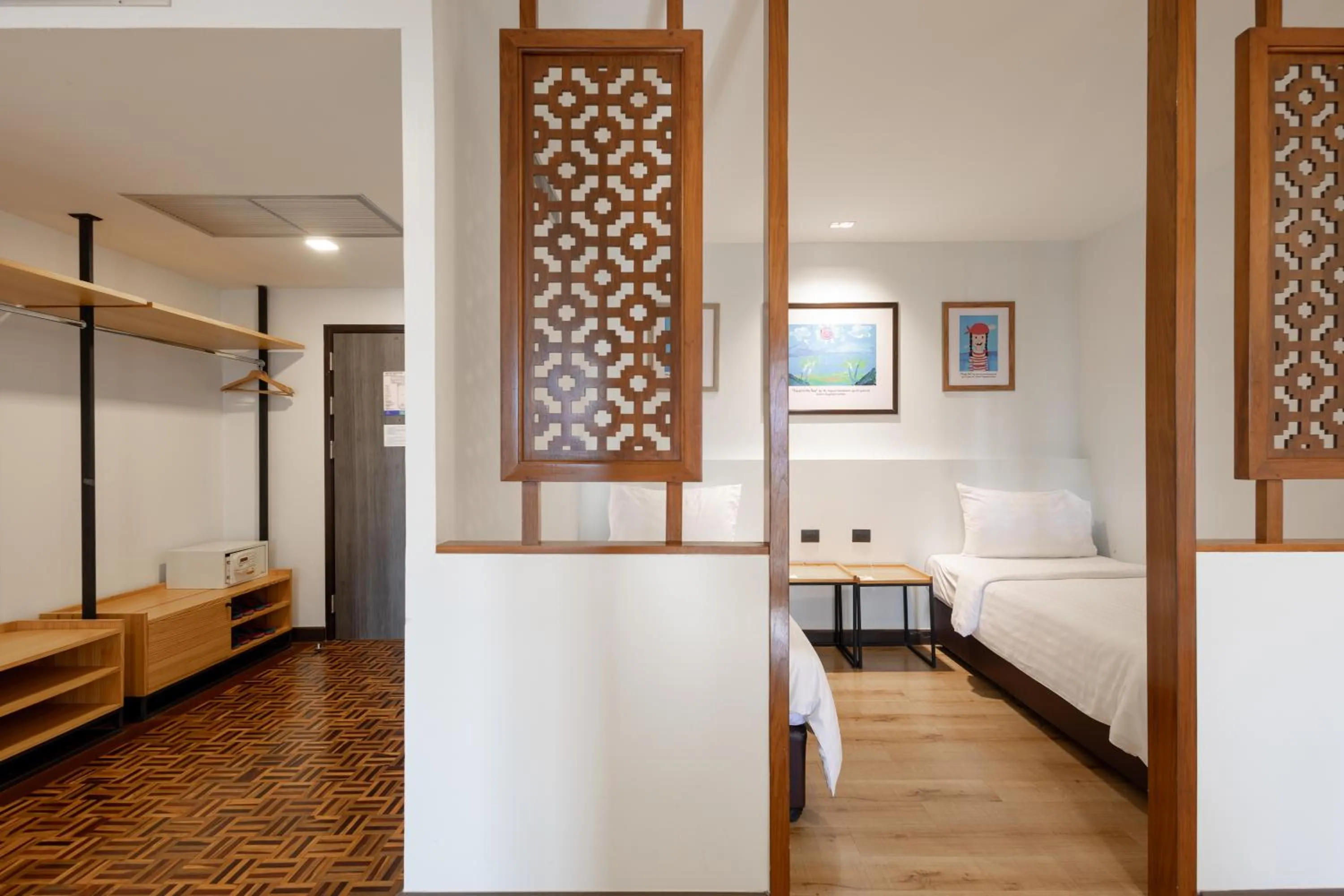 Bed in The Royal River Hotel