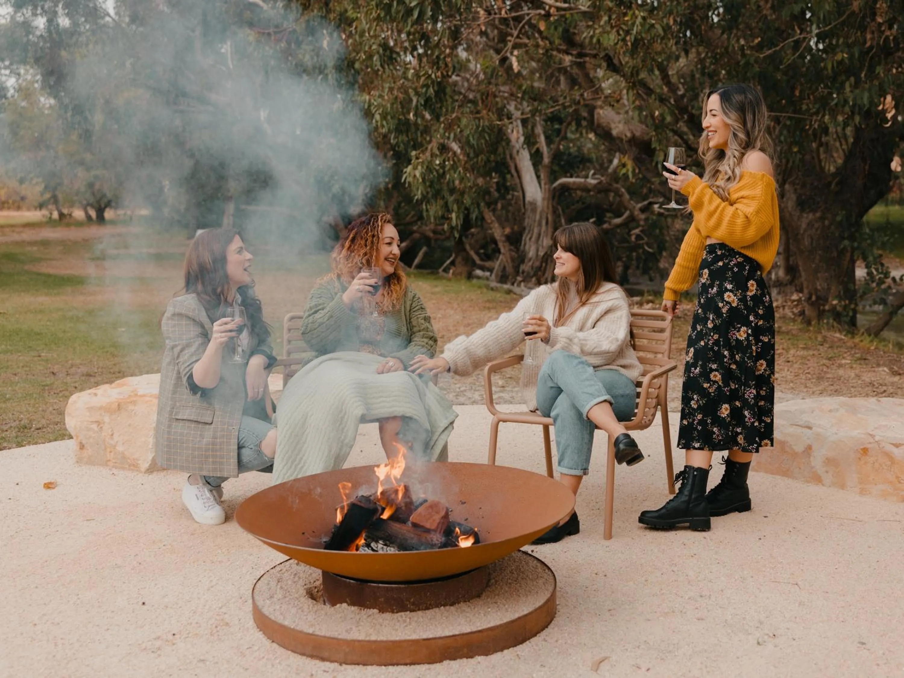 fireplace in Busselton River Resort