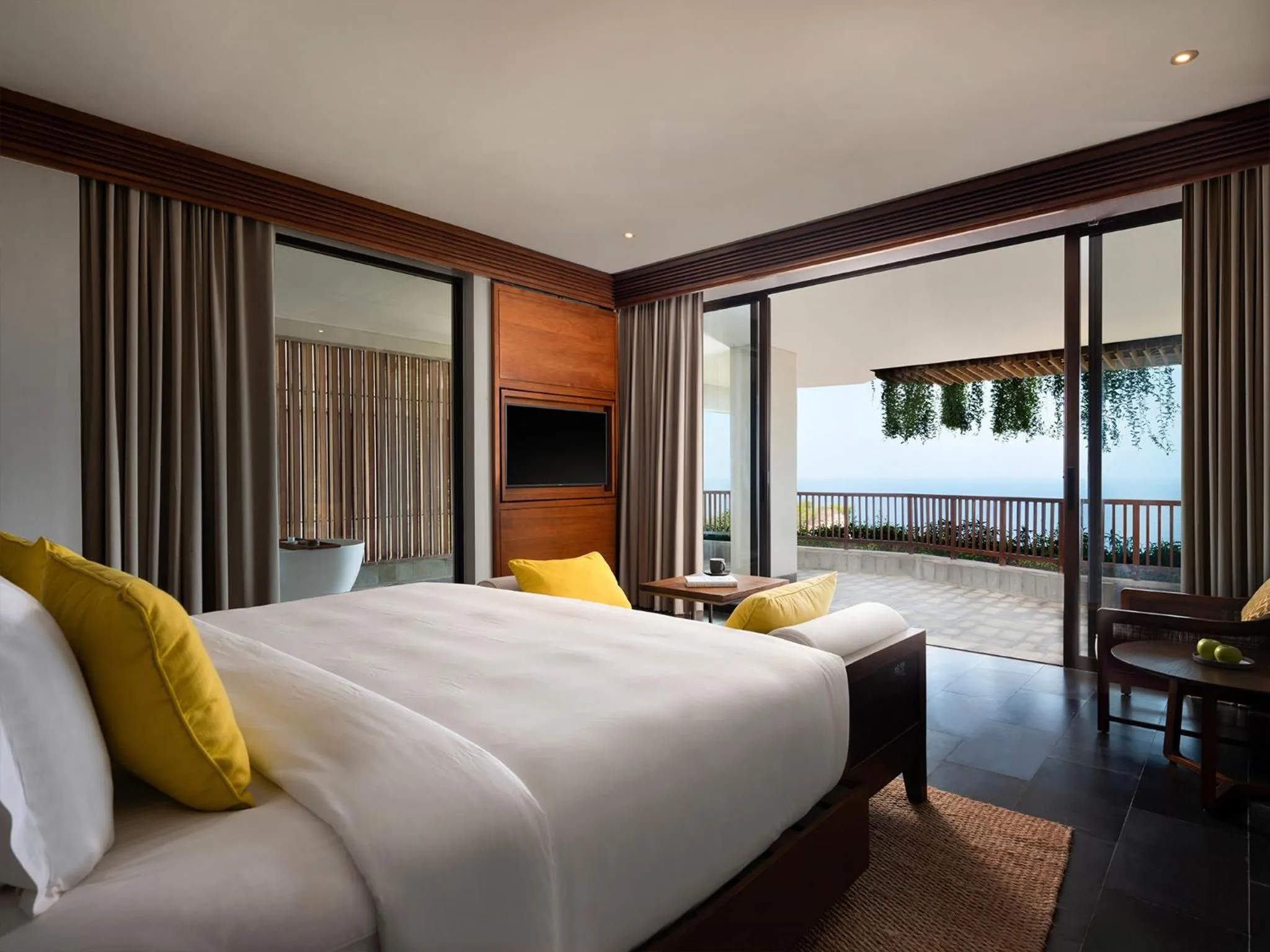 Bedroom, Bed in Six Senses Uluwatu