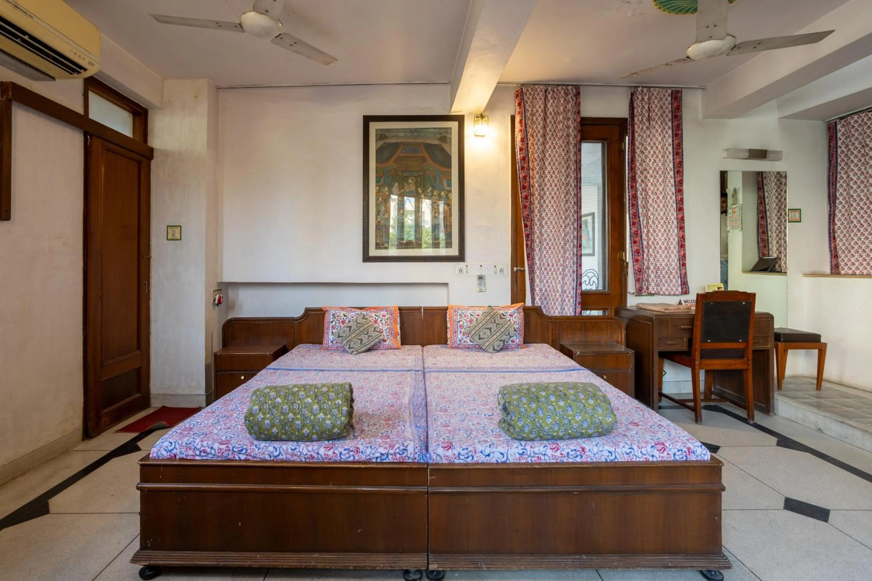 Bed in Jaipur Inn